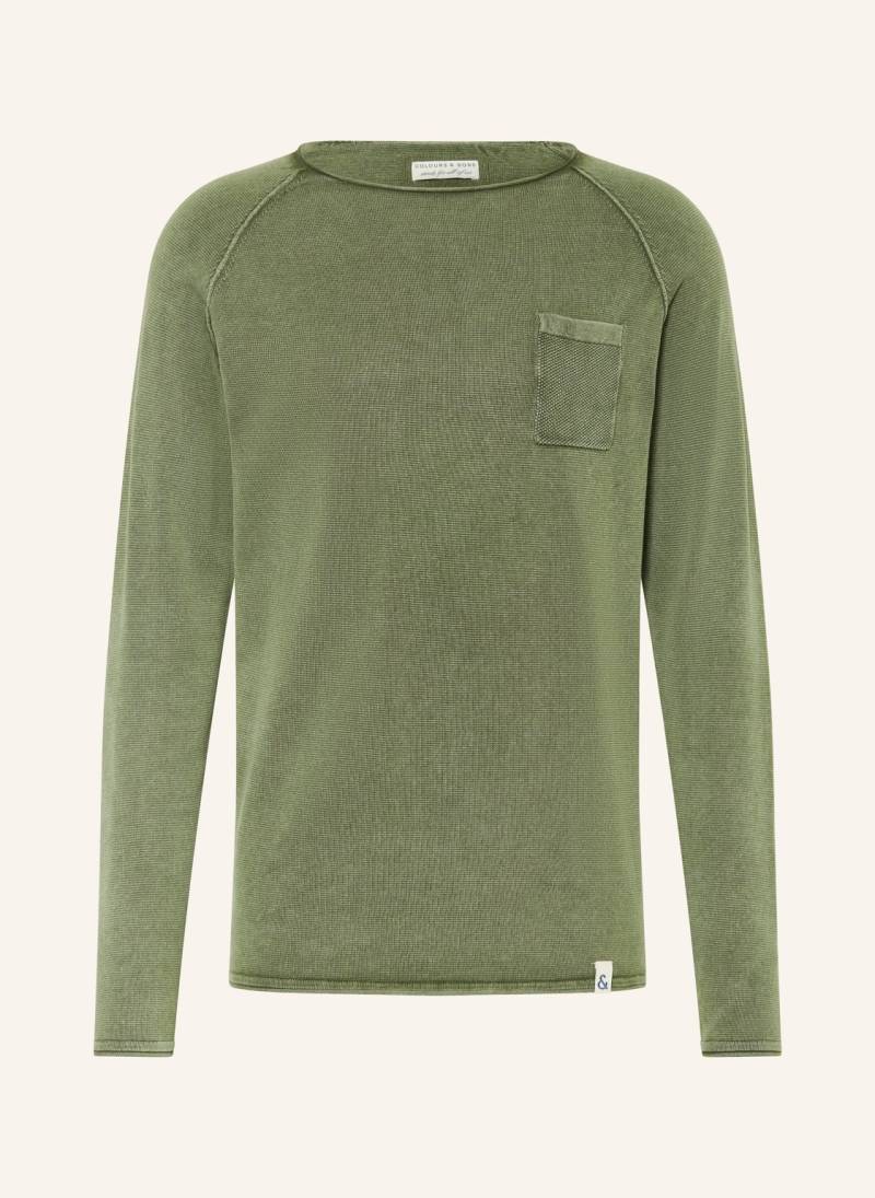 Colours & Sons Pullover gruen von COLOURS & SONS