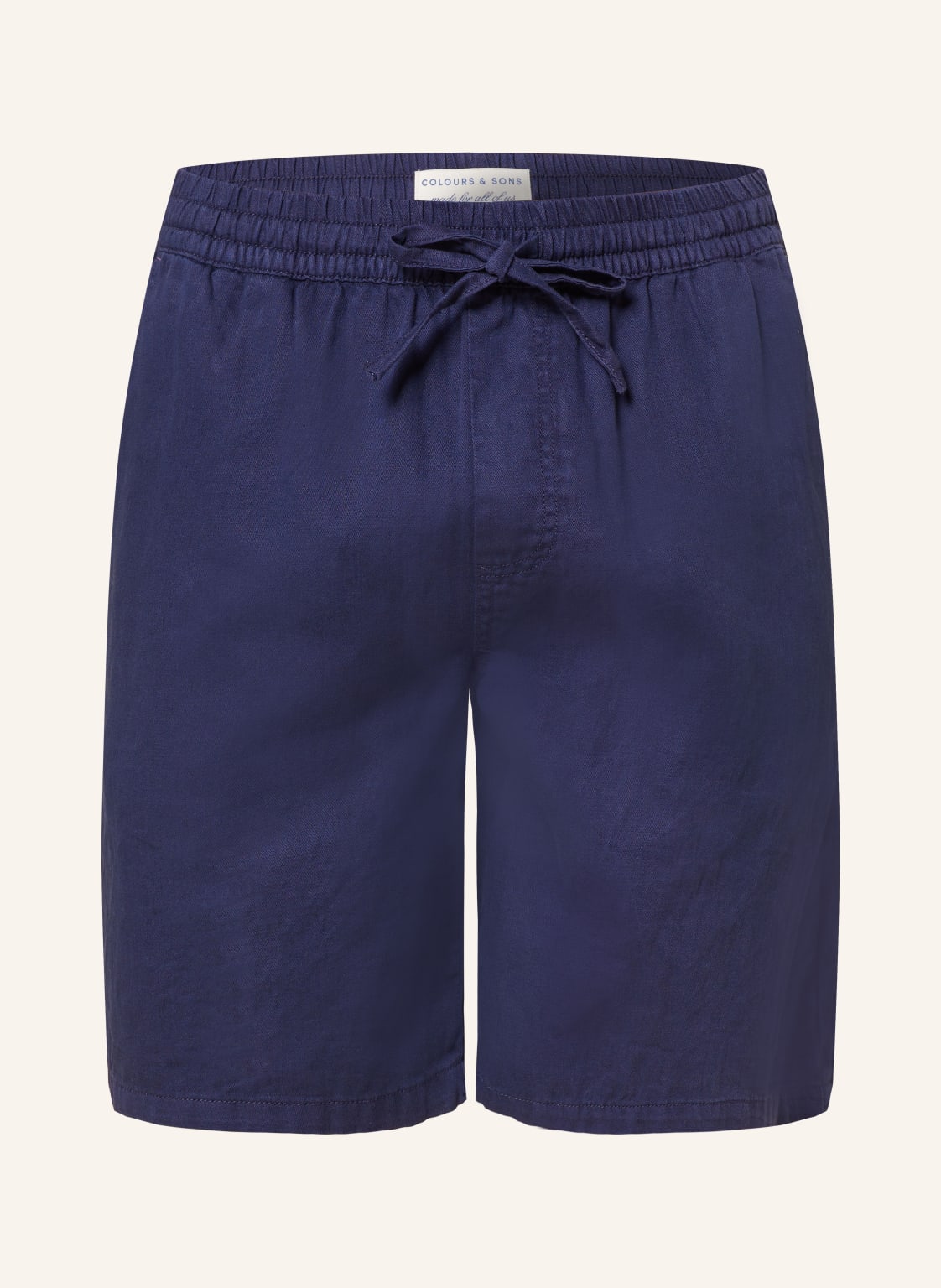 Colours & Sons Shorts Mit Leinen blau von COLOURS & SONS