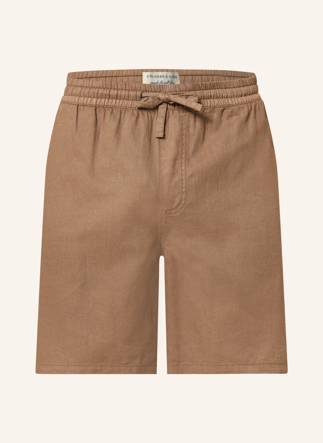 Colours & Sons Shorts Mit Leinen braun von COLOURS & SONS