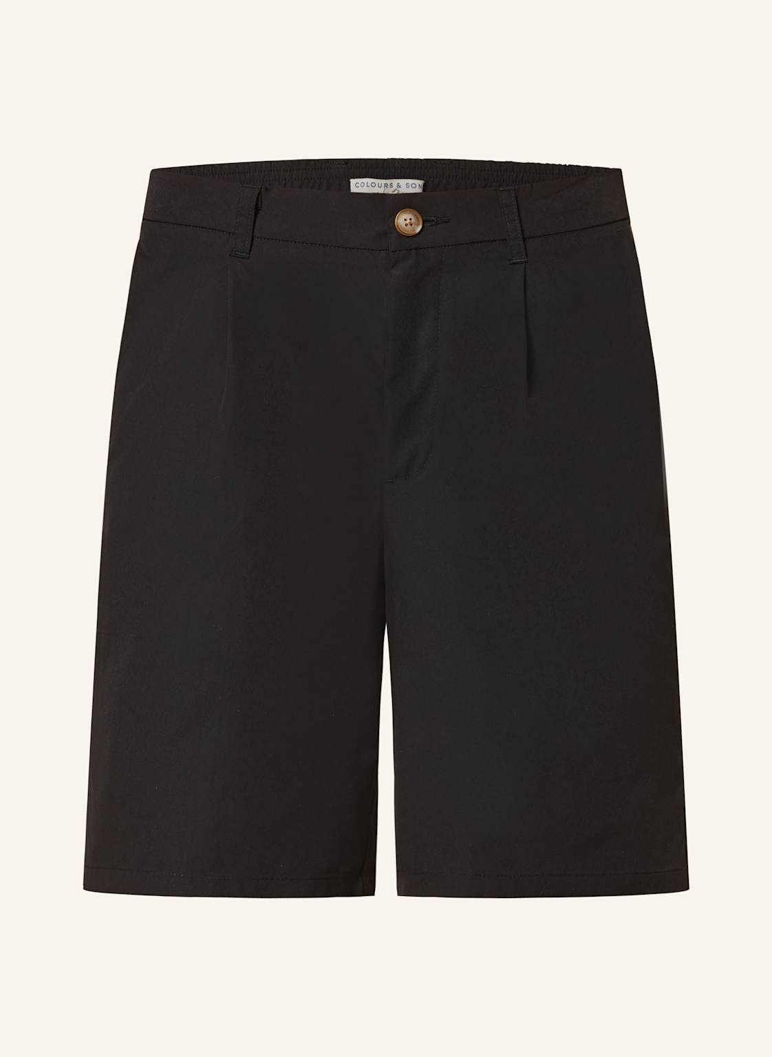 Colours & Sons Shorts Mit Leinen schwarz Colours & Sons Shorts Mit Leinen schwarz von COLOURS & SONS