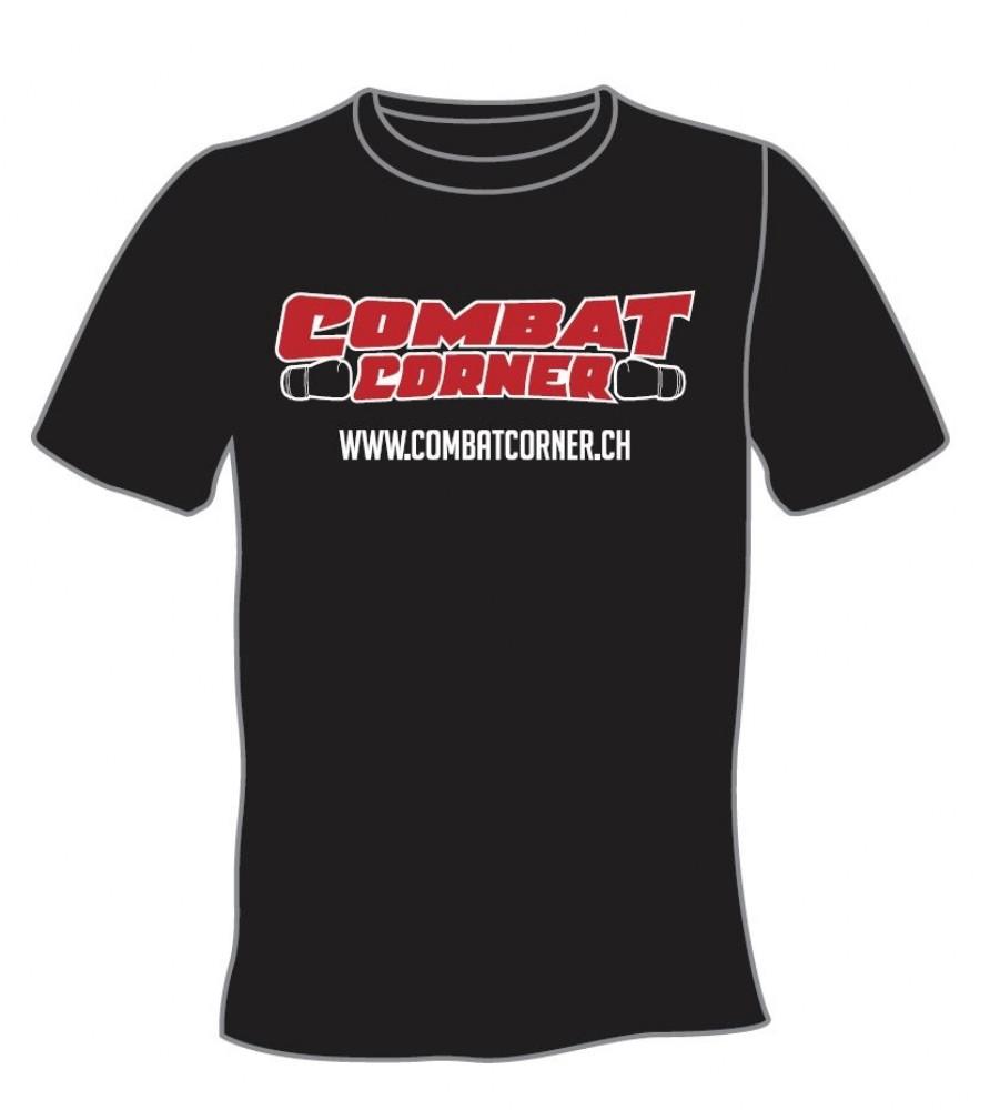 Combat Corner T-shirt Damen Schwarz L