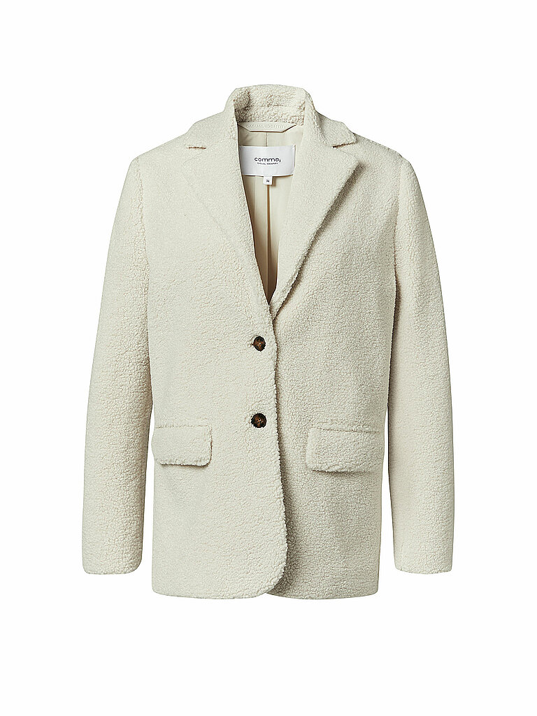 COMMA IDENTITY Blazer in Felloptik creme | 34 von COMMA IDENTITY