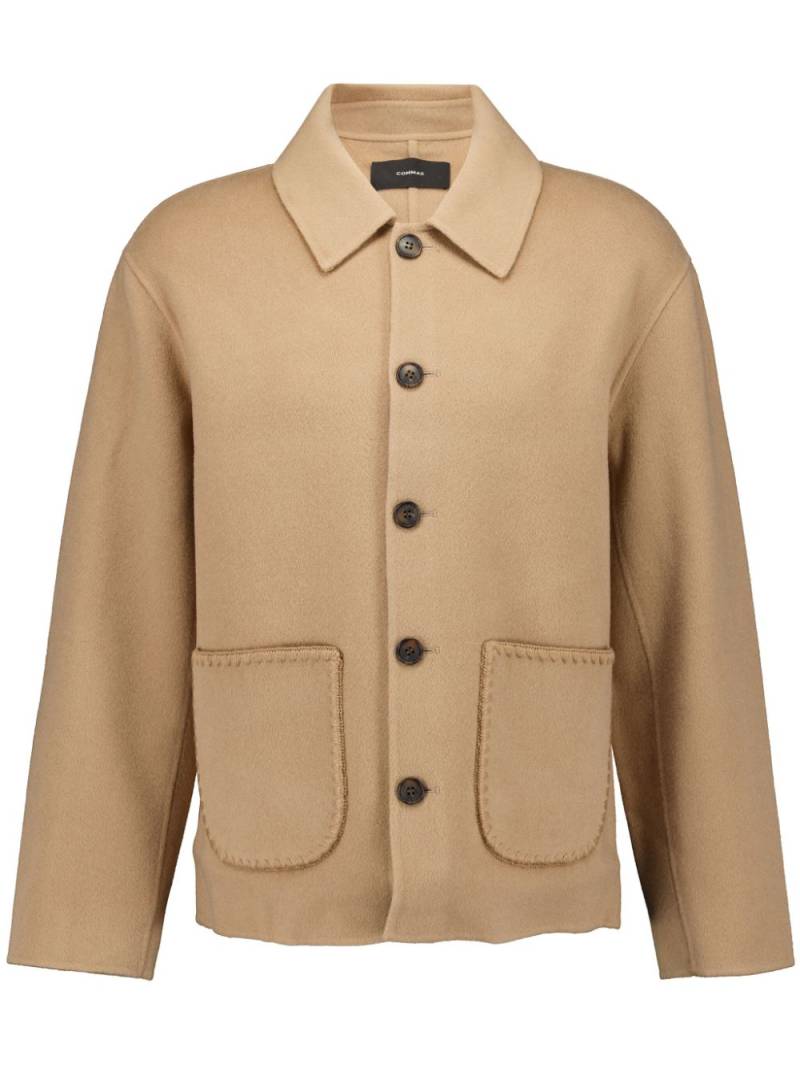 COMMAS embroidered pocket shirt jacket - Neutrals von COMMAS