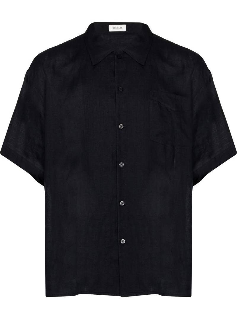 COMMAS short-sleeve shirt - Black von COMMAS