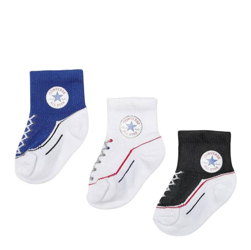 Gestreifte Socken, Baby (x3) Unisex  6-12 mesi von CONVERSE