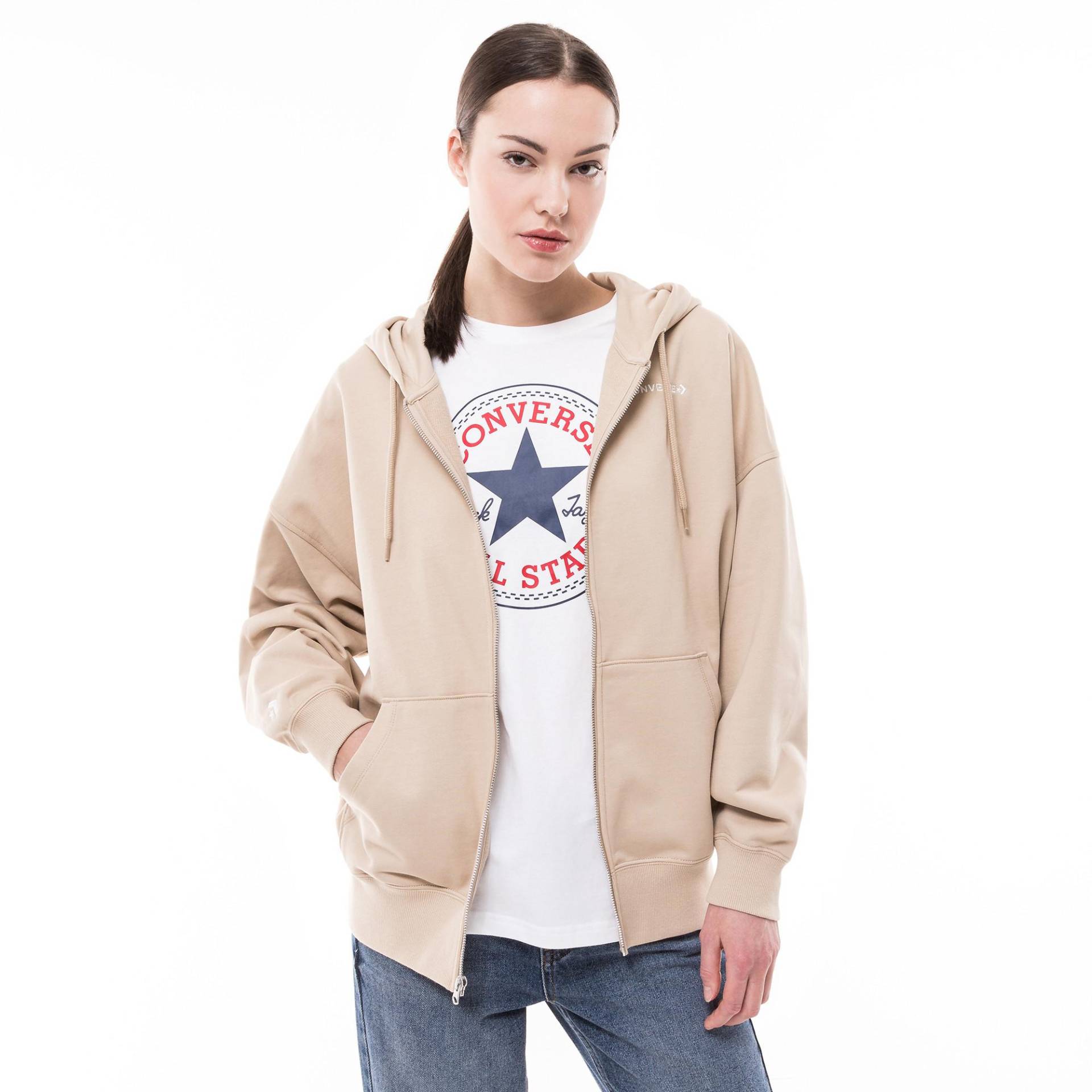 Hoodie Damen Gold L von CONVERSE