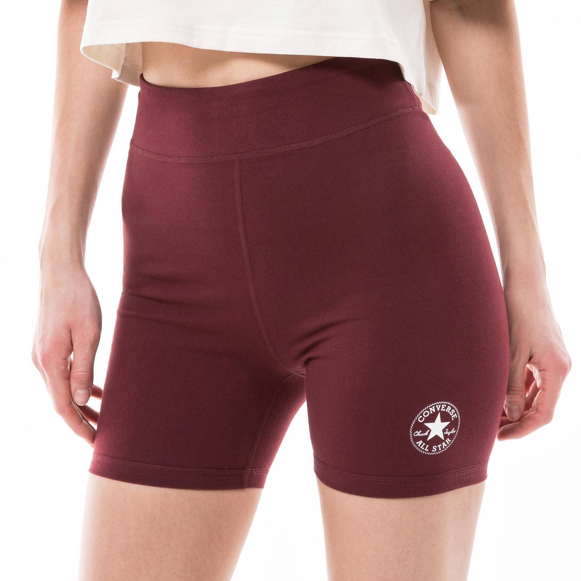 Converse - Shorts, für Damen, Bordeaux, Größe XS von Converse