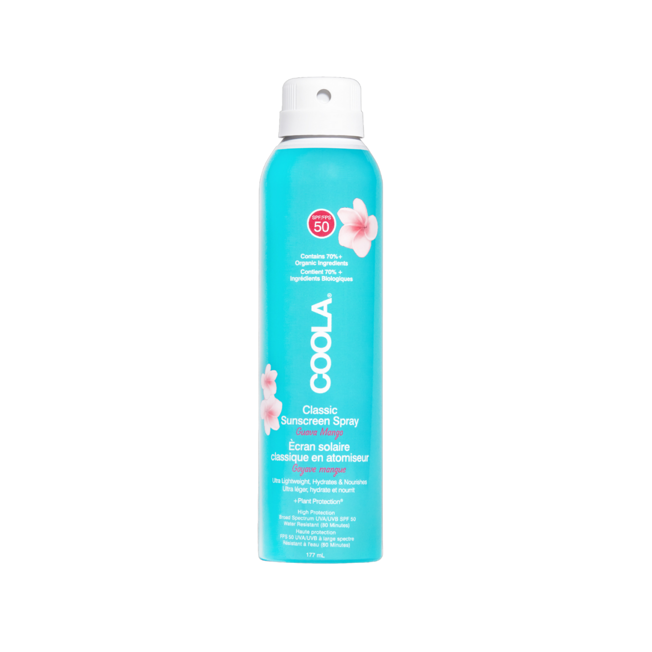 COOLA - Classic Body Organic Sunscreen Spray SPF50 Guava Mango von COOLA