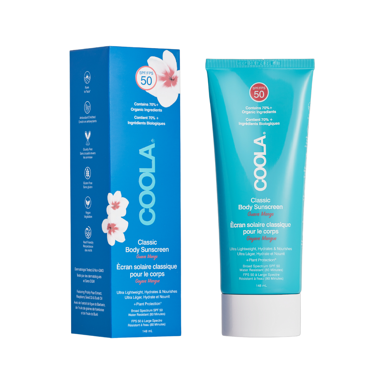 COOLA - Classic Body Organic Sunscren Lotion SPF50 Guava Mango von COOLA