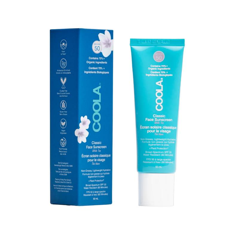 COOLA - Classic Face Organic Sunscreen Lotion SPF50 White Tea von COOLA