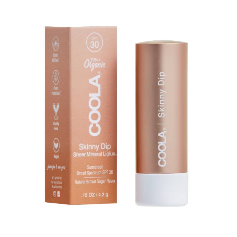 COOLA - Mineral Liplux Organic Tinted Lip Balm Sunscreen SPF30 Skinny Dip von COOLA