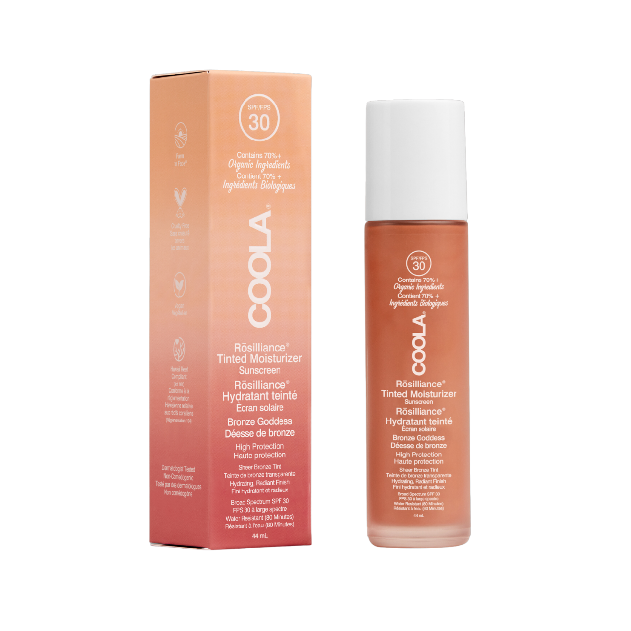 COOLA - Rosilliance Mineral BB+ Cream Tinted Organic Sunscreen SPF 30 Bronze Goddess von COOLA