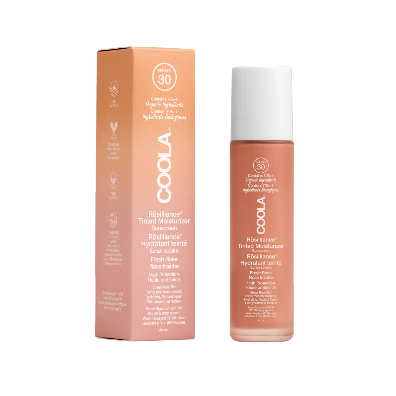 COOLA - Rosilliance Mineral BB+ Cream Tinted Organic Sunscreen SPF 30 Fresh Rose von COOLA