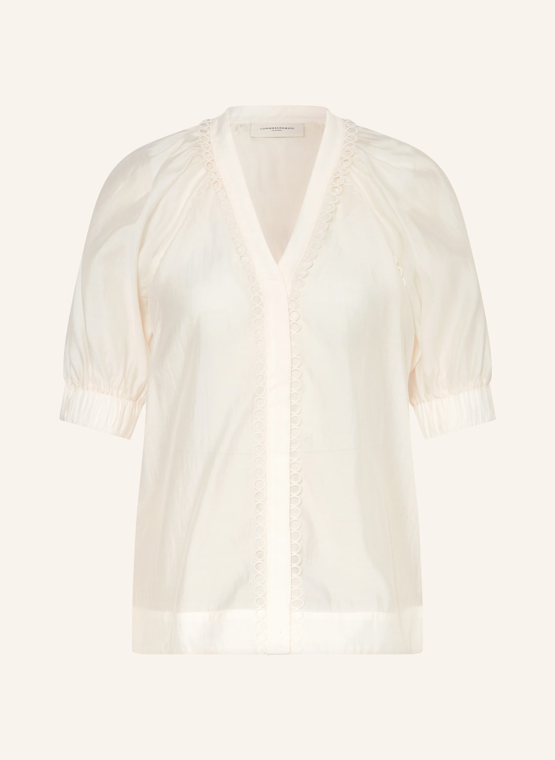 Copenhagen Muse Bluse Cmmolly Mit Spitze beige von COPENHAGEN MUSE