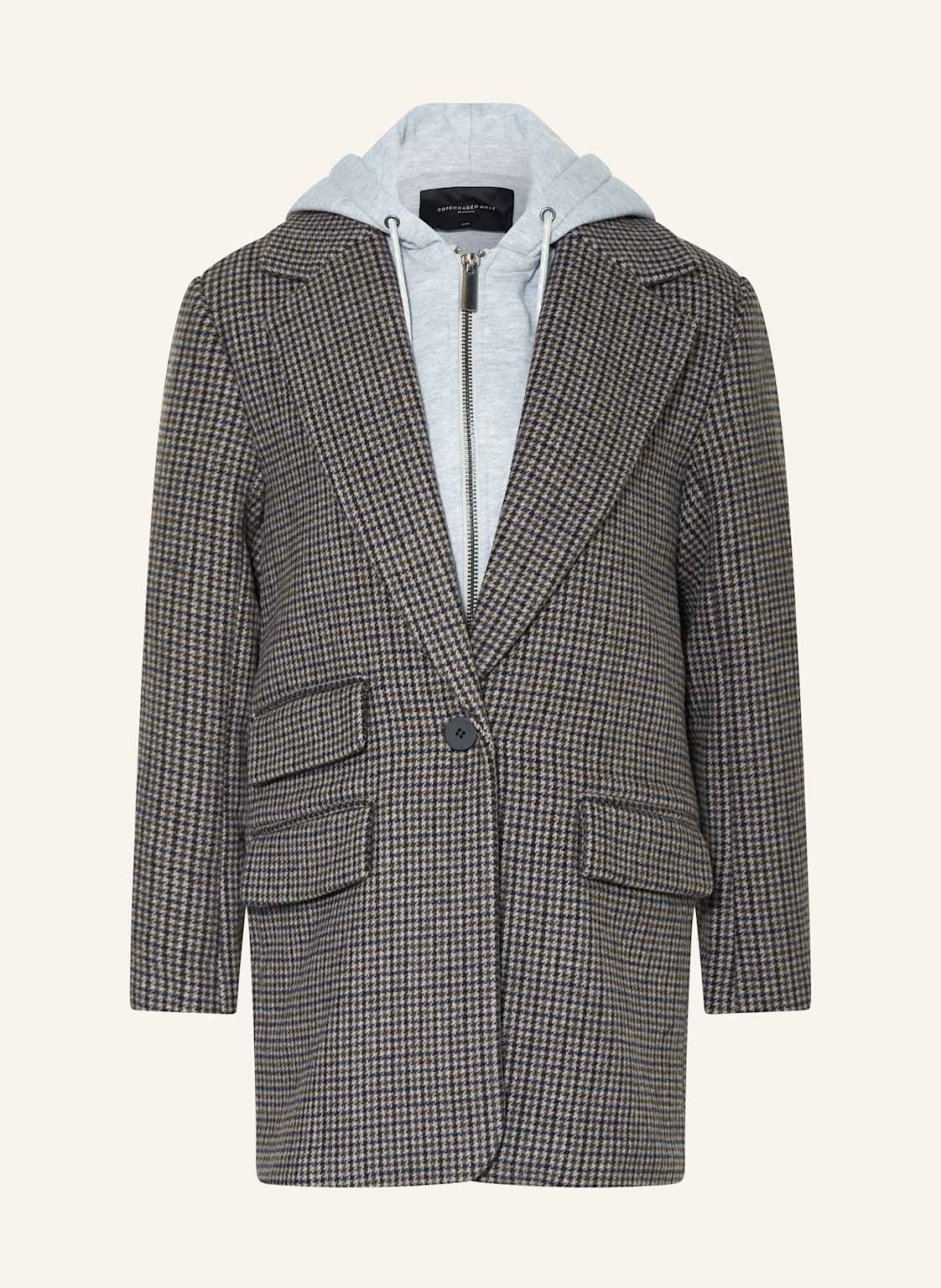 Copenhagen Muse Longblazer Cmwoo Mit Abnehmbarer Blende grau von COPENHAGEN MUSE