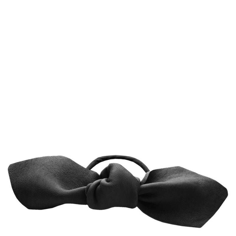 Corinne World - Leather Bow Big Hair Tie Black von CORINNE