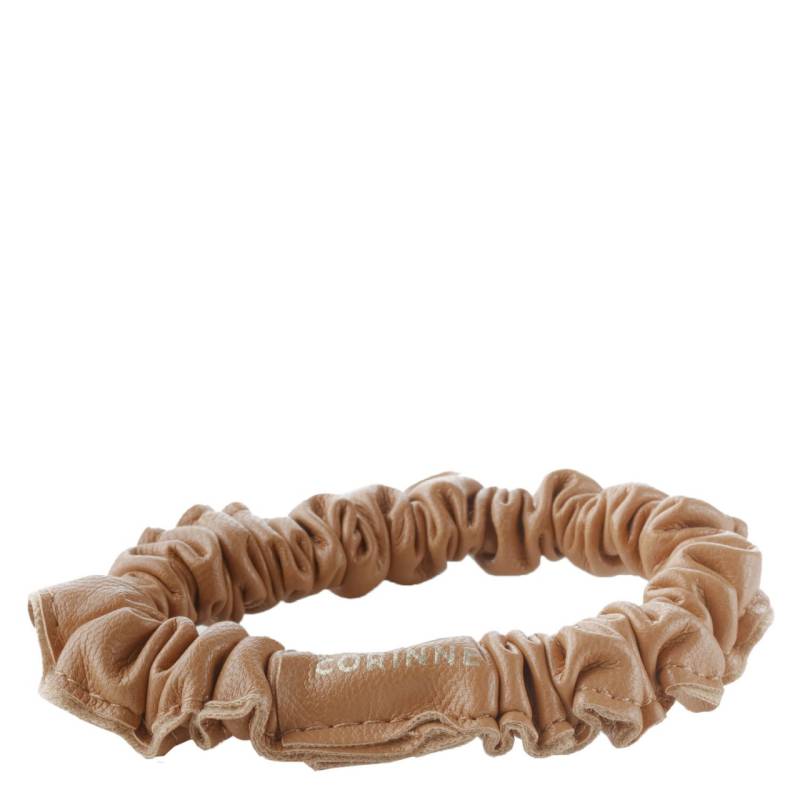 Corinne World - Vegan Scrunchie Narrow Camel von CORINNE