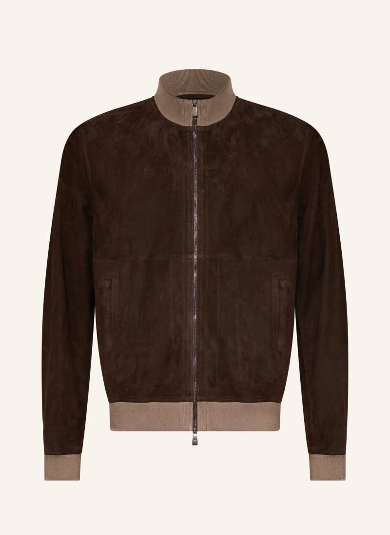 Corneliani Lederjacke braun von CORNELIANI