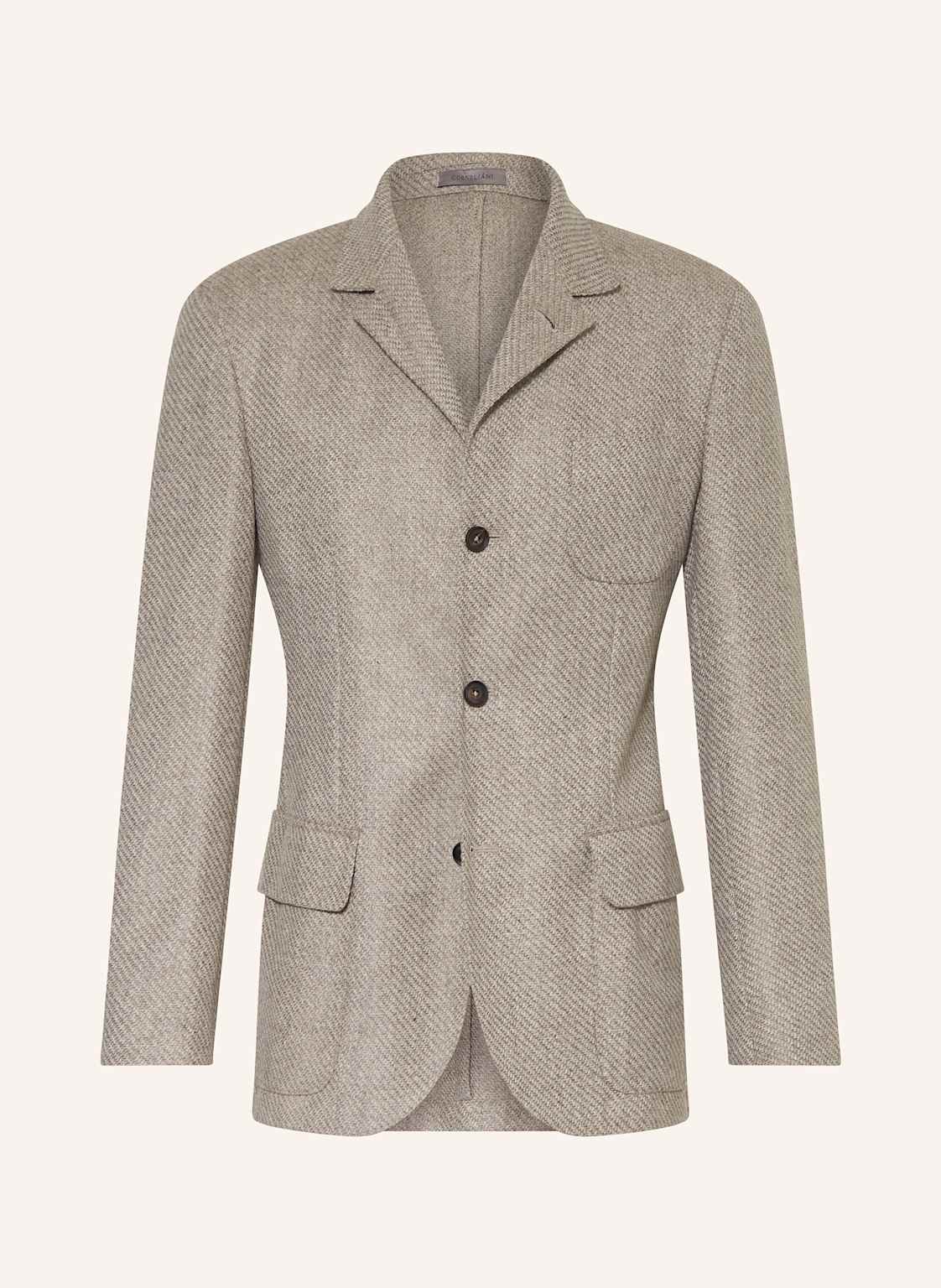 Corneliani Tweed-Sakko Extra Slim Fit beige von CORNELIANI