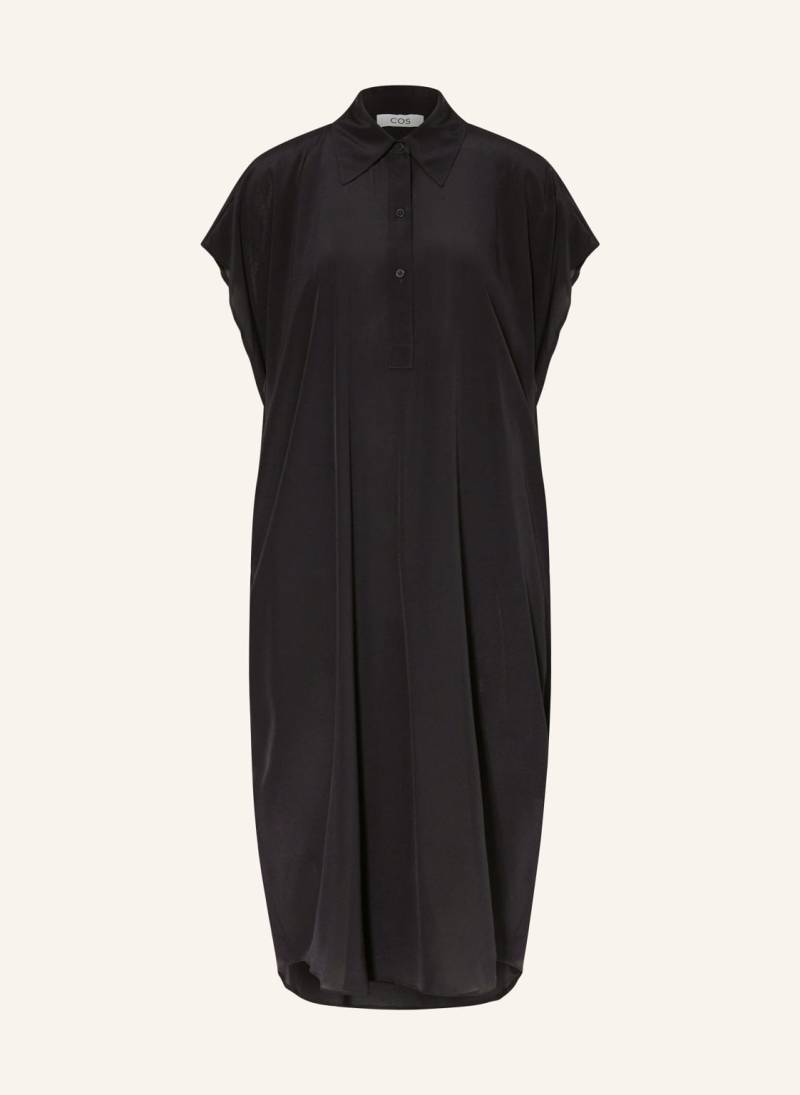 Cos Hemdblusenkleid Aus Seide schwarz von COS