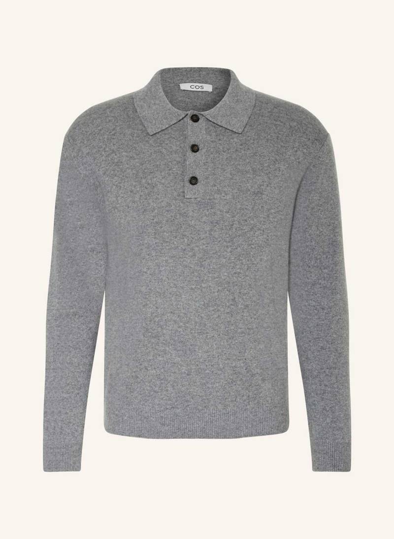 Cos Strick-Poloshirt Aus Cashmere grau von COS