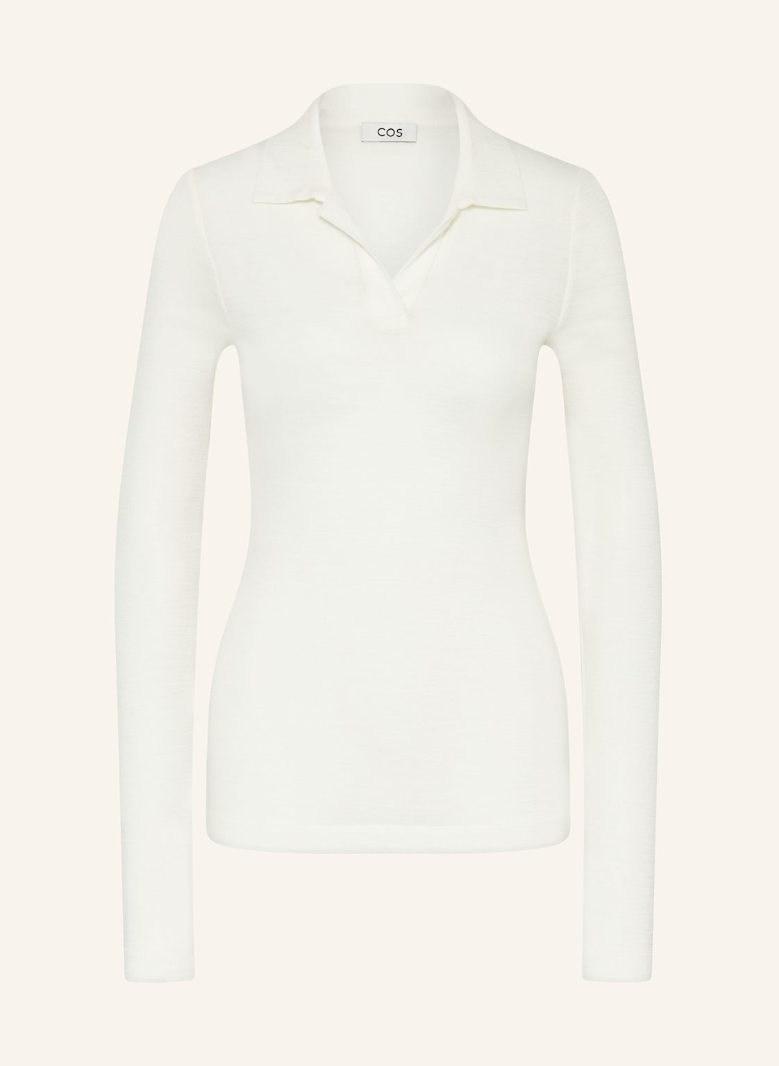 Cos Strick-Poloshirt Elmina weiss von COS