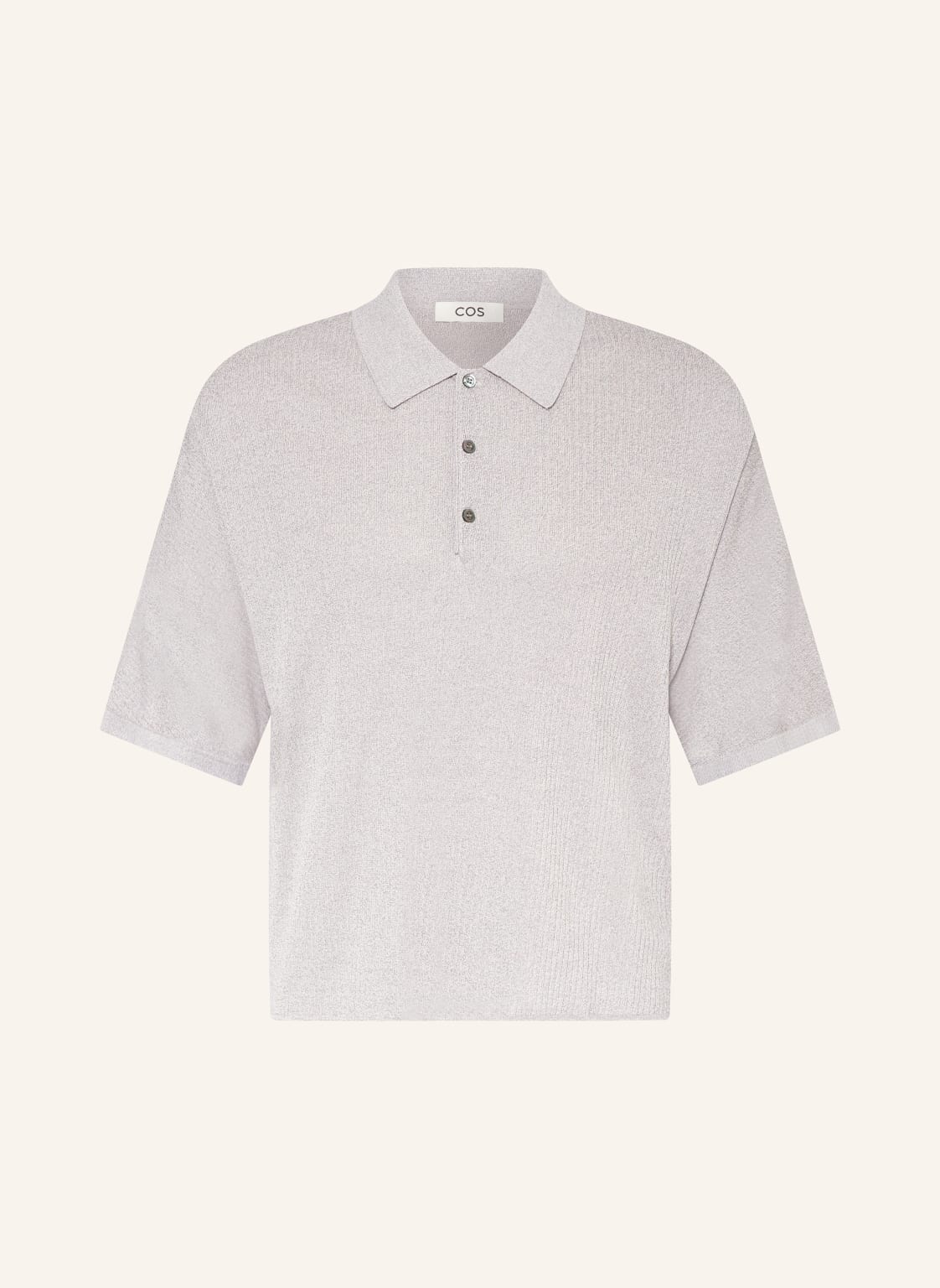 Cos Strick-Poloshirt grau von COS