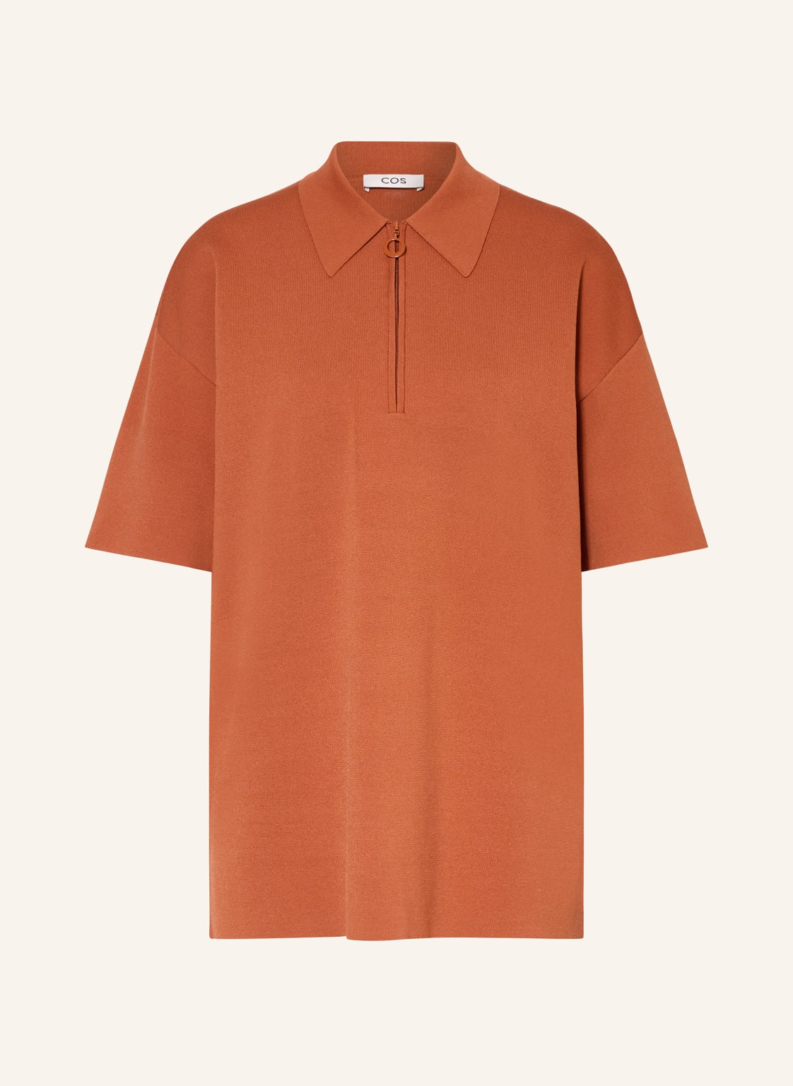 Cos Strick-Poloshirt orange von COS