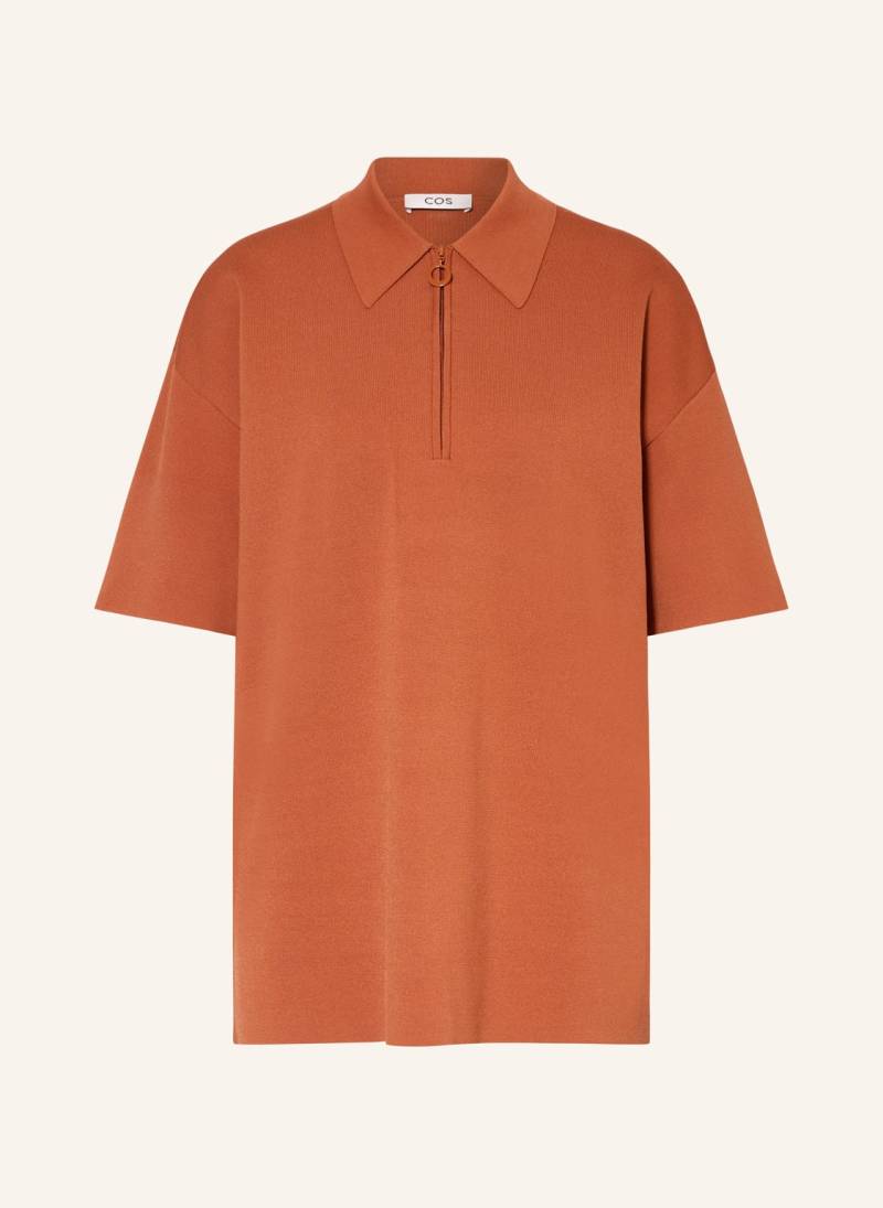 Cos Strick-Poloshirt orange von COS