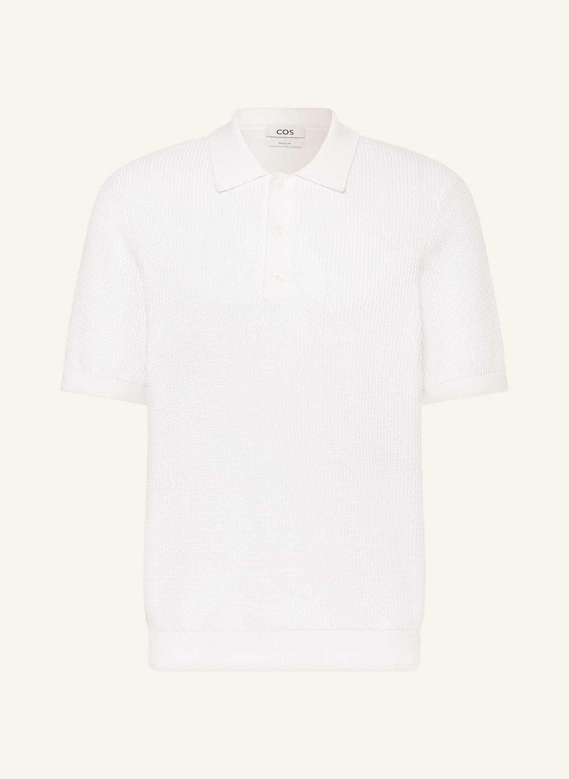 Cos Strick-Poloshirt weiss von COS