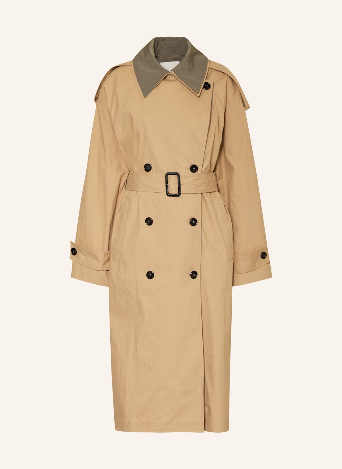 Cos Trenchcoat Mit Abnehmbarer Blende beige von COS