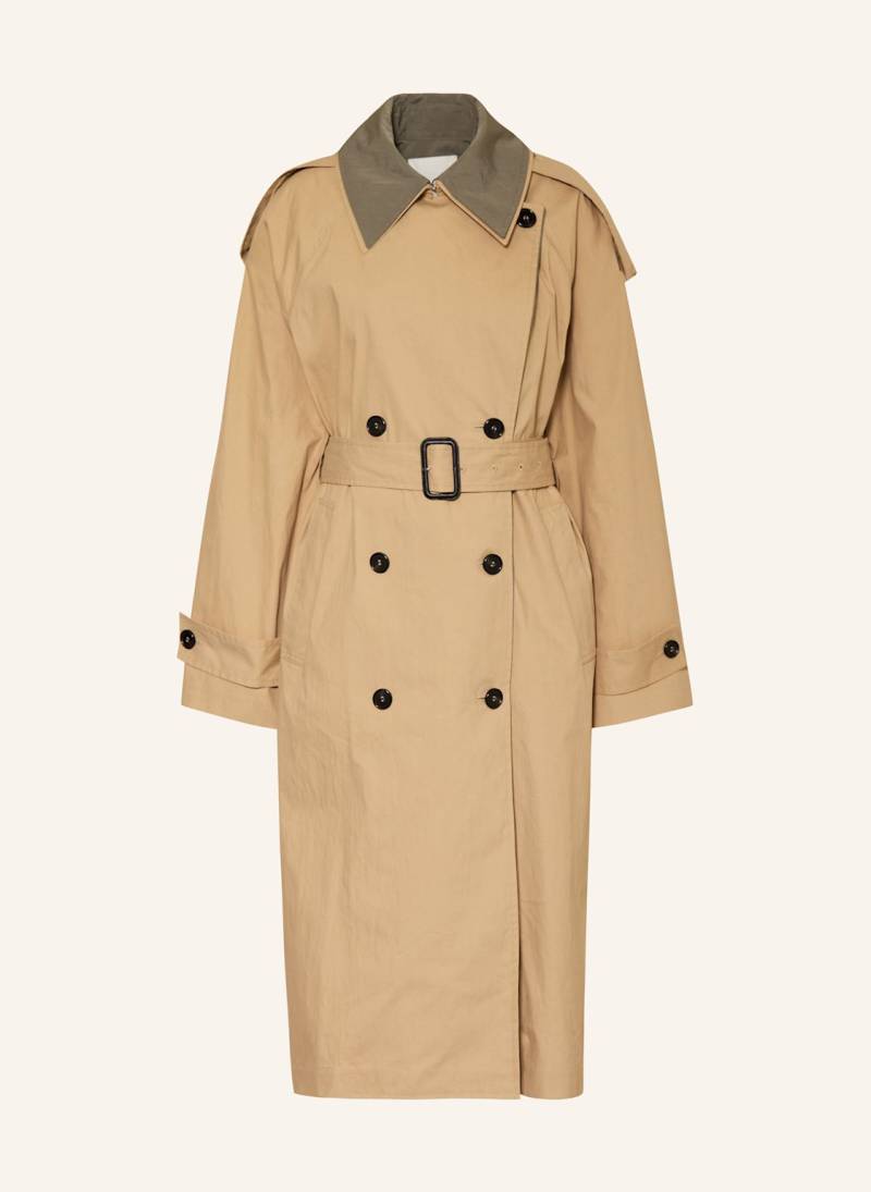 Cos Trenchcoat Mit Abnehmbarer Blende beige von COS