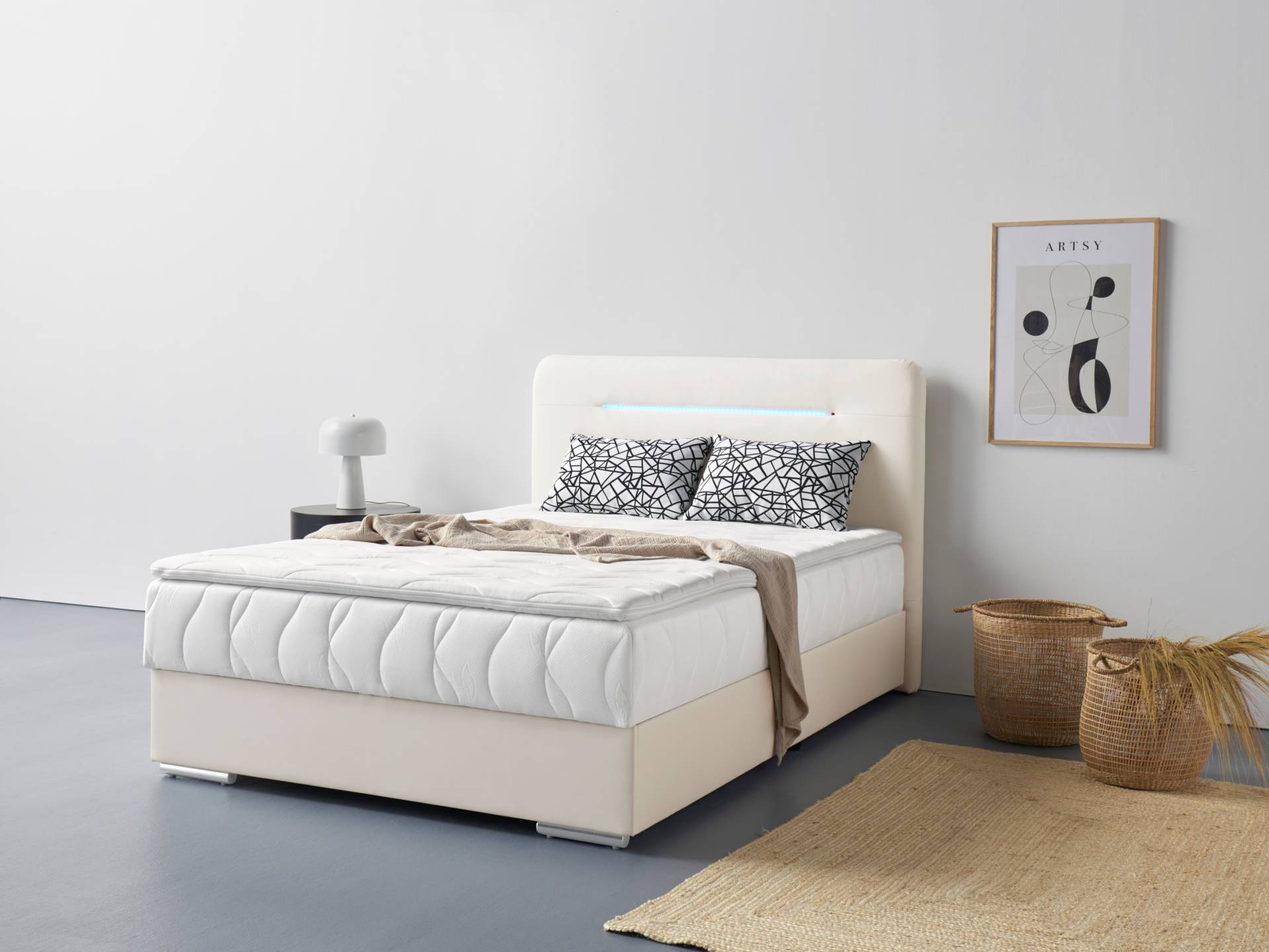 COTTA Boxbett »Lighstar«, inklusive LED-Beleuchtung, Topper, Bettkasten und Zierkissen COTTA Boxbett »Lighstar«, inklusive LED-Beleuchtung, Topper, Bettkasten und Zierkissen von COTTA