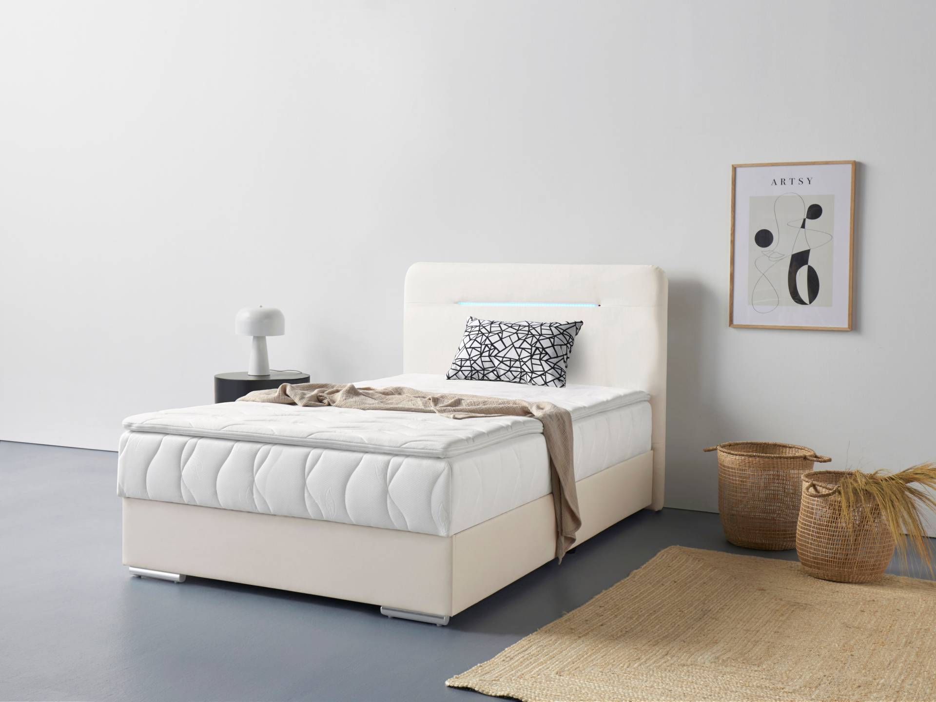 COTTA Boxbett »Lighstar«, inklusive LED-Beleuchtung, Topper, Bettkasten und Zierkissen COTTA Boxbett »Lighstar«, inklusive LED-Beleuchtung, Topper, Bettkasten und Zierkissen von COTTA