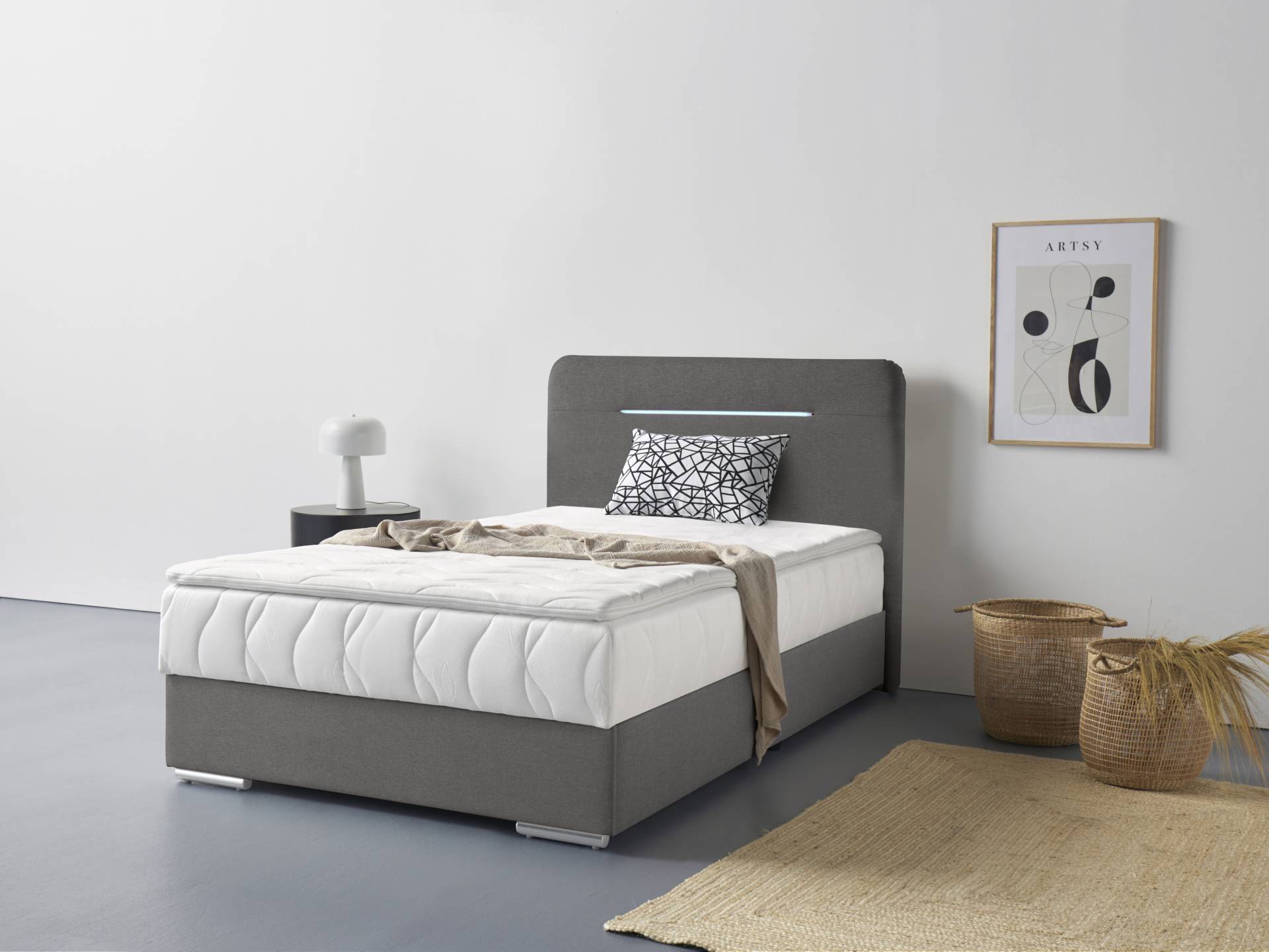COTTA Boxbett »Lighstar«, inklusive LED-Beleuchtung, Topper, Bettkasten und Zierkissen COTTA Boxbett »Lighstar«, inklusive LED-Beleuchtung, Topper, Bettkasten und Zierkissen von COTTA