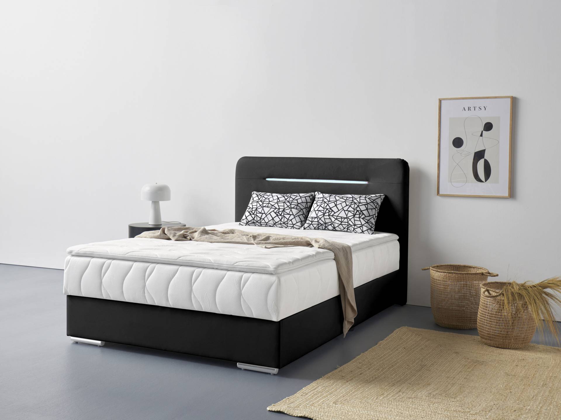 COTTA Boxbett »Lighstar«, inklusive LED-Beleuchtung, Topper, Bettkasten und Zierkissen COTTA Boxbett »Lighstar«, inklusive LED-Beleuchtung, Topper, Bettkasten und Zierkissen von COTTA