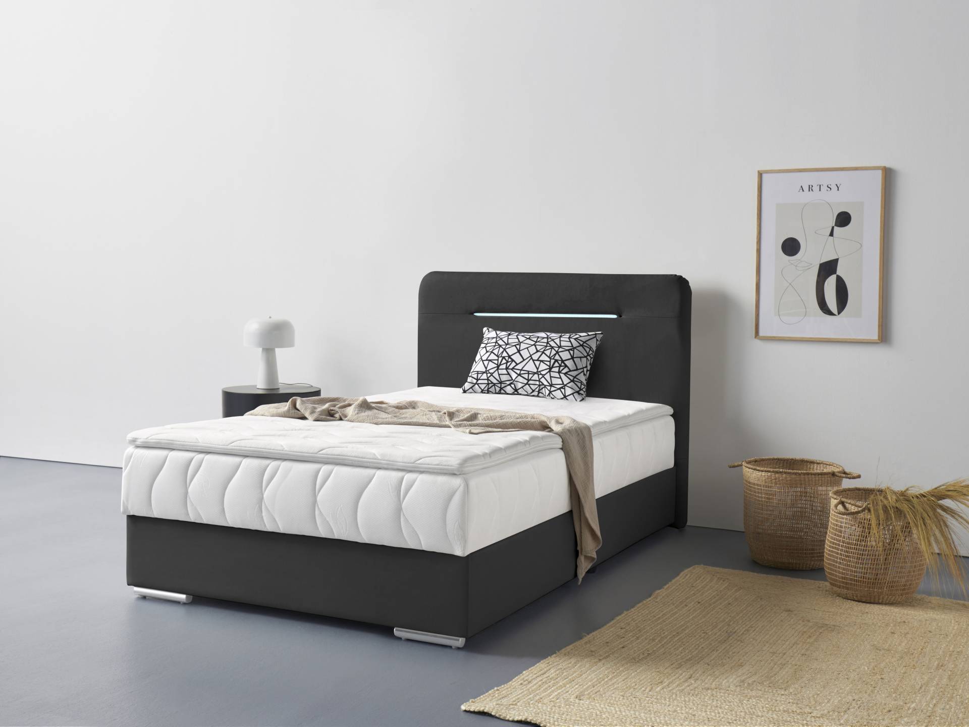 COTTA Boxbett »Lighstar«, inklusive LED-Beleuchtung, Topper, Bettkasten und Zierkissen COTTA Boxbett »Lighstar«, inklusive LED-Beleuchtung, Topper, Bettkasten und Zierkissen von COTTA
