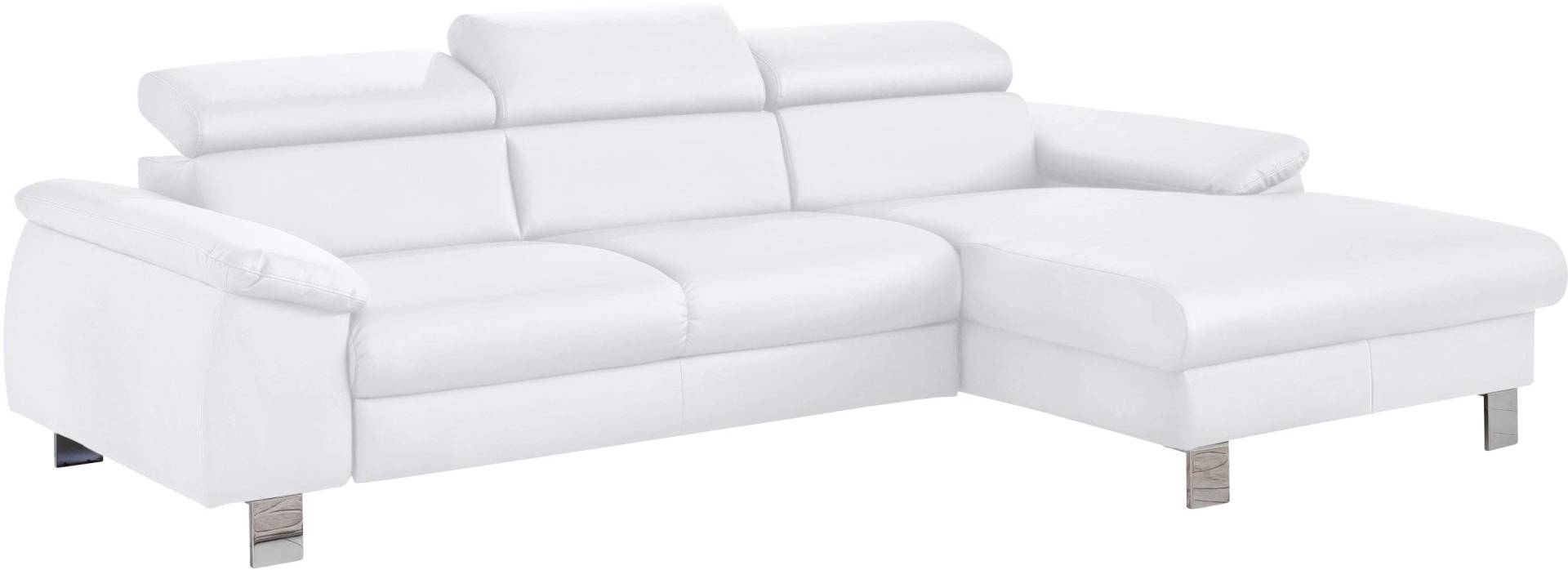 COTTA Ecksofa Komaris, Ecksofa, wahlweise mit RGB-LED-Beleuchtung und Bettfunktion/Bettkasten von COTTA