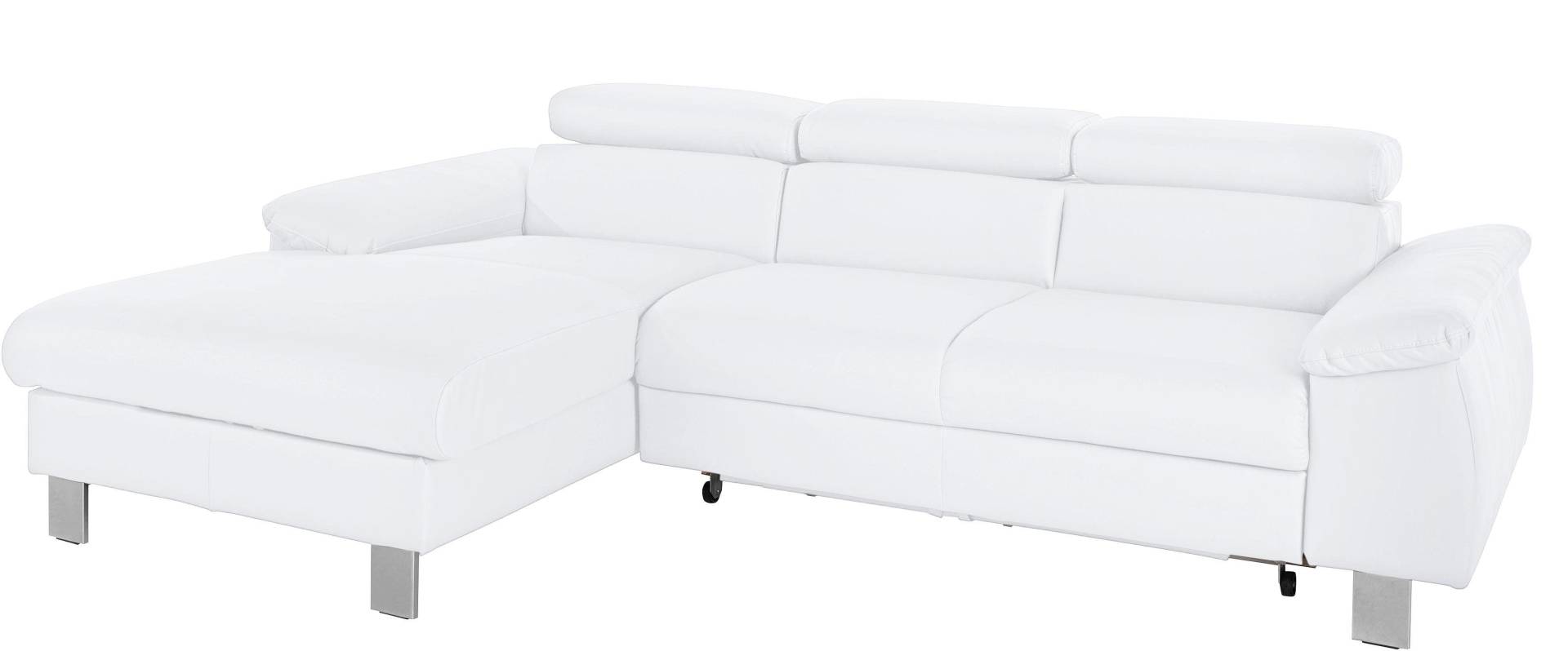 COTTA Ecksofa Komaris, Ecksofa, wahlweise mit RGB-LED-Beleuchtung und Bettfunktion/Bettkasten von COTTA