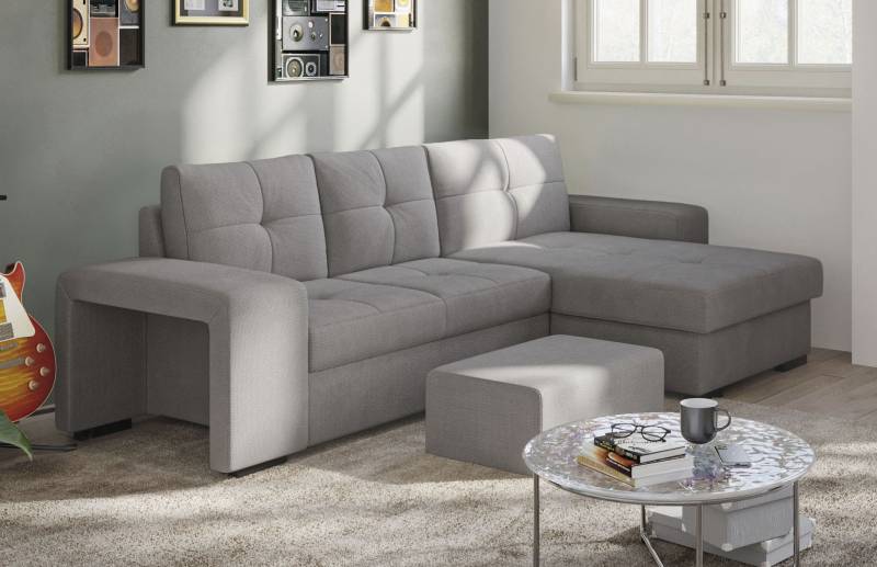 COTTA Ecksofa »Mattina L-Form«, inkl. Hocker, wahlweise mit Bettfunktion und Bettkasten von COTTA