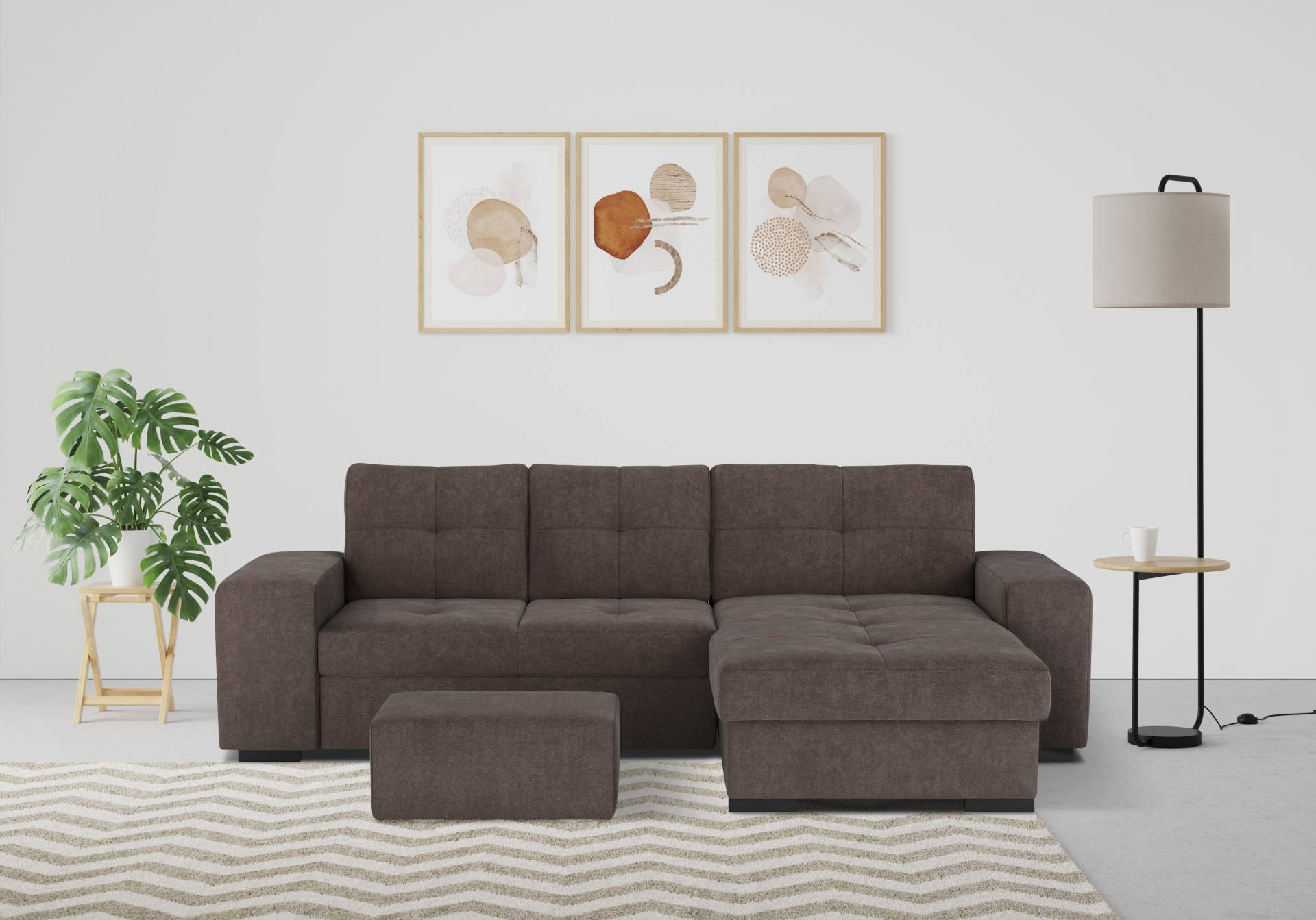 COTTA Ecksofa »Mattina L-Form«, inkl. Hocker, wahlweise mit Bettfunktion und Bettkasten COTTA Ecksofa »Mattina L-Form«, inkl. Hocker, wahlweise mit Bettfunktion und Bettkasten von COTTA