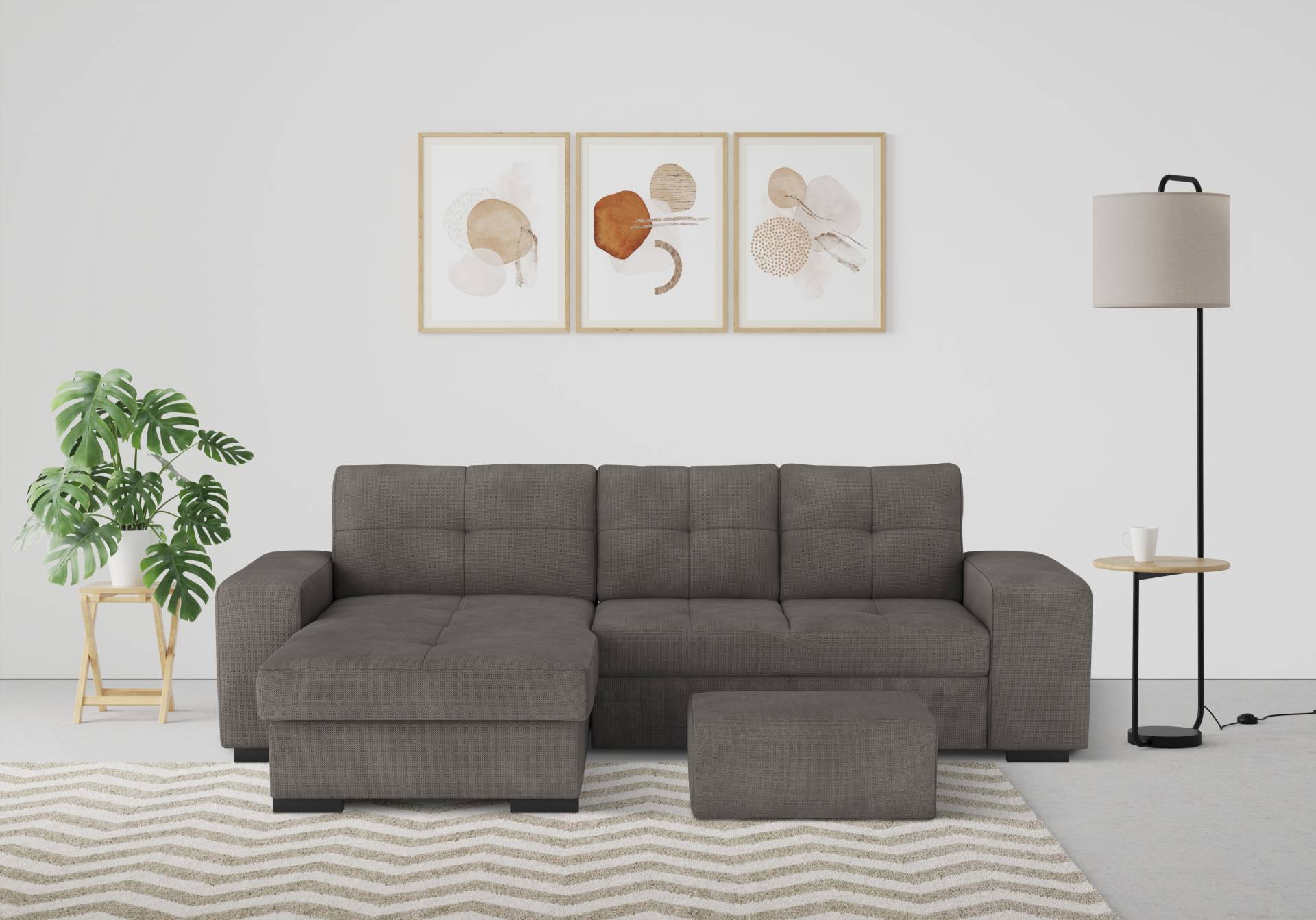 COTTA Ecksofa »Mattina L-Form«, inkl. Hocker, wahlweise mit Bettfunktion und Bettkasten COTTA Ecksofa »Mattina L-Form«, inkl. Hocker, wahlweise mit Bettfunktion und Bettkasten von COTTA