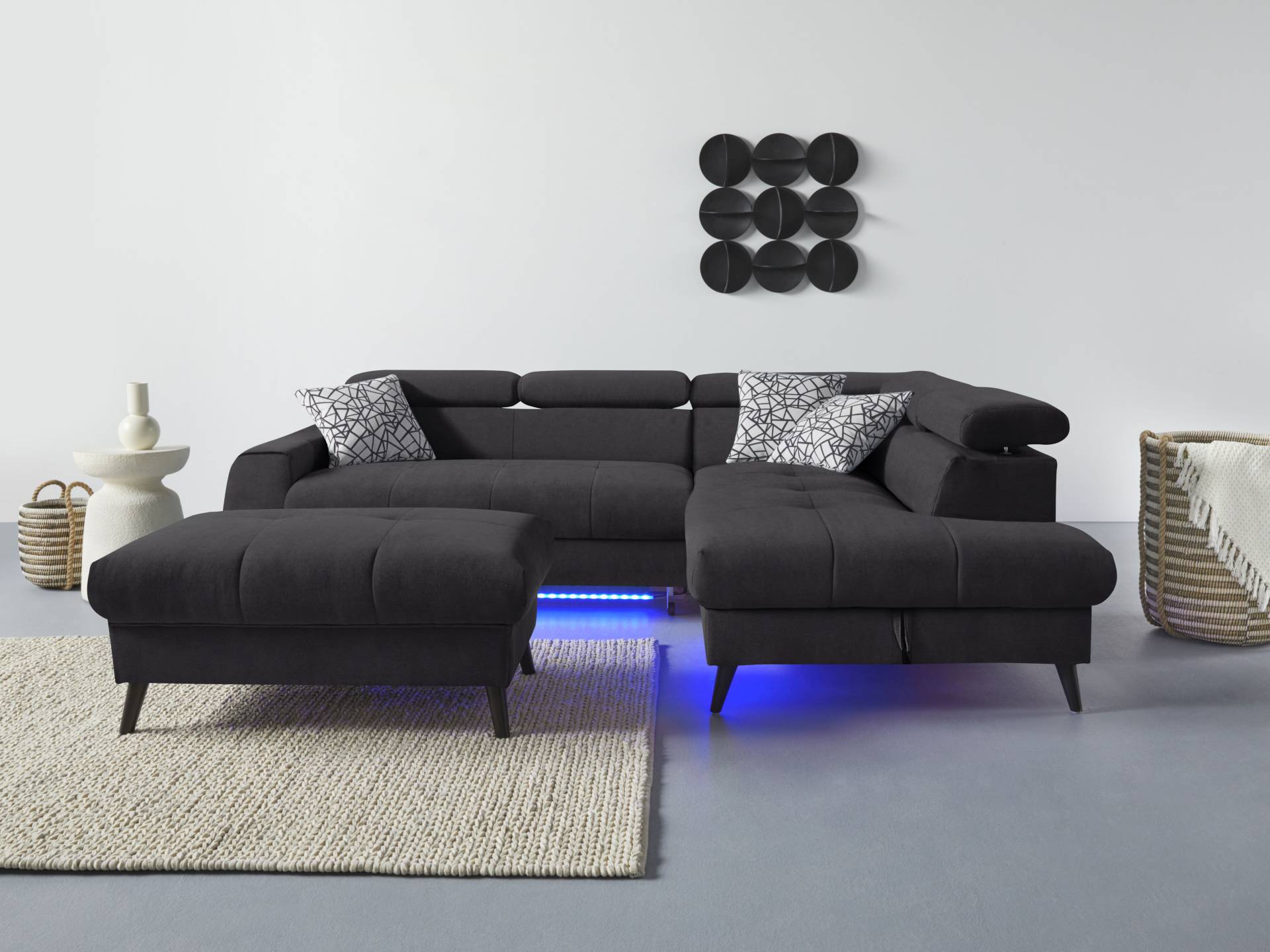 COTTA Ecksofa »Mia L-Form«, 3-tlg.-Kissen-Set, Ottomane, wahlweise mit oder ohne RGB-Beleuchtung COTTA Ecksofa »Mia L-Form«, 3-tlg.-Kissen-Set, Ottomane, wahlweise mit oder ohne RGB-Beleuchtung von COTTA