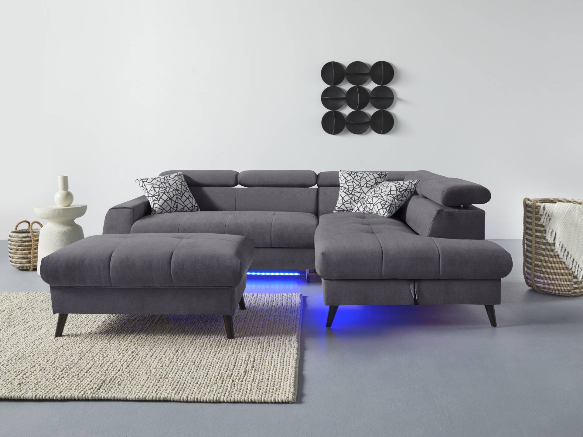 COTTA Ecksofa »Mia L-Form«, 3-tlg.-Kissen-Set, Ottomane, wahlweise mit oder ohne RGB-Beleuchtung COTTA Ecksofa »Mia L-Form«, 3-tlg.-Kissen-Set, Ottomane, wahlweise mit oder ohne RGB-Beleuchtung von COTTA