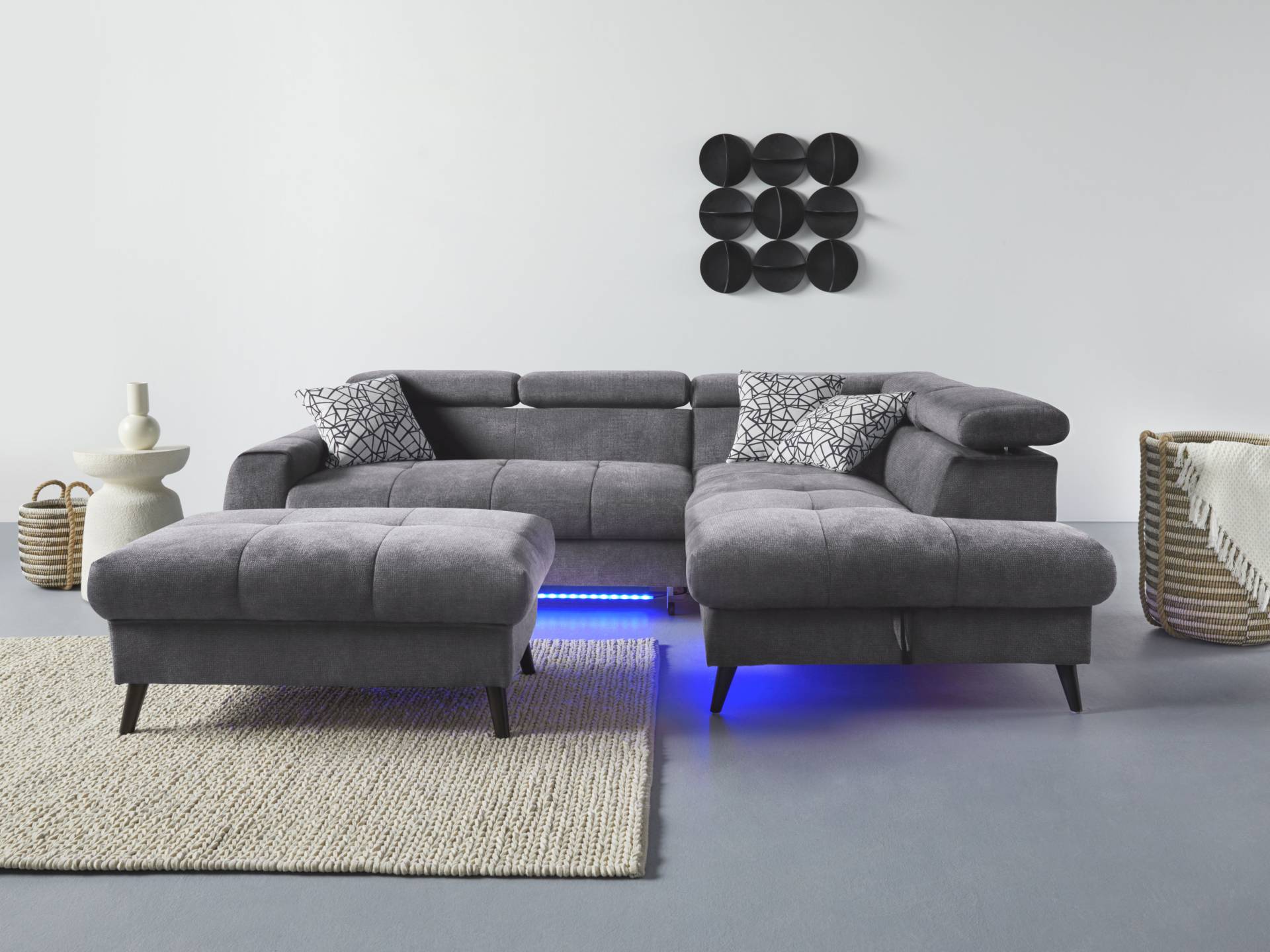 COTTA Ecksofa »Mia L-Form«, 3-tlg.-Kissen-Set, Ottomane, wahlweise mit oder ohne RGB-Beleuchtung COTTA Ecksofa »Mia L-Form«, 3-tlg.-Kissen-Set, Ottomane, wahlweise mit oder ohne RGB-Beleuchtung von COTTA