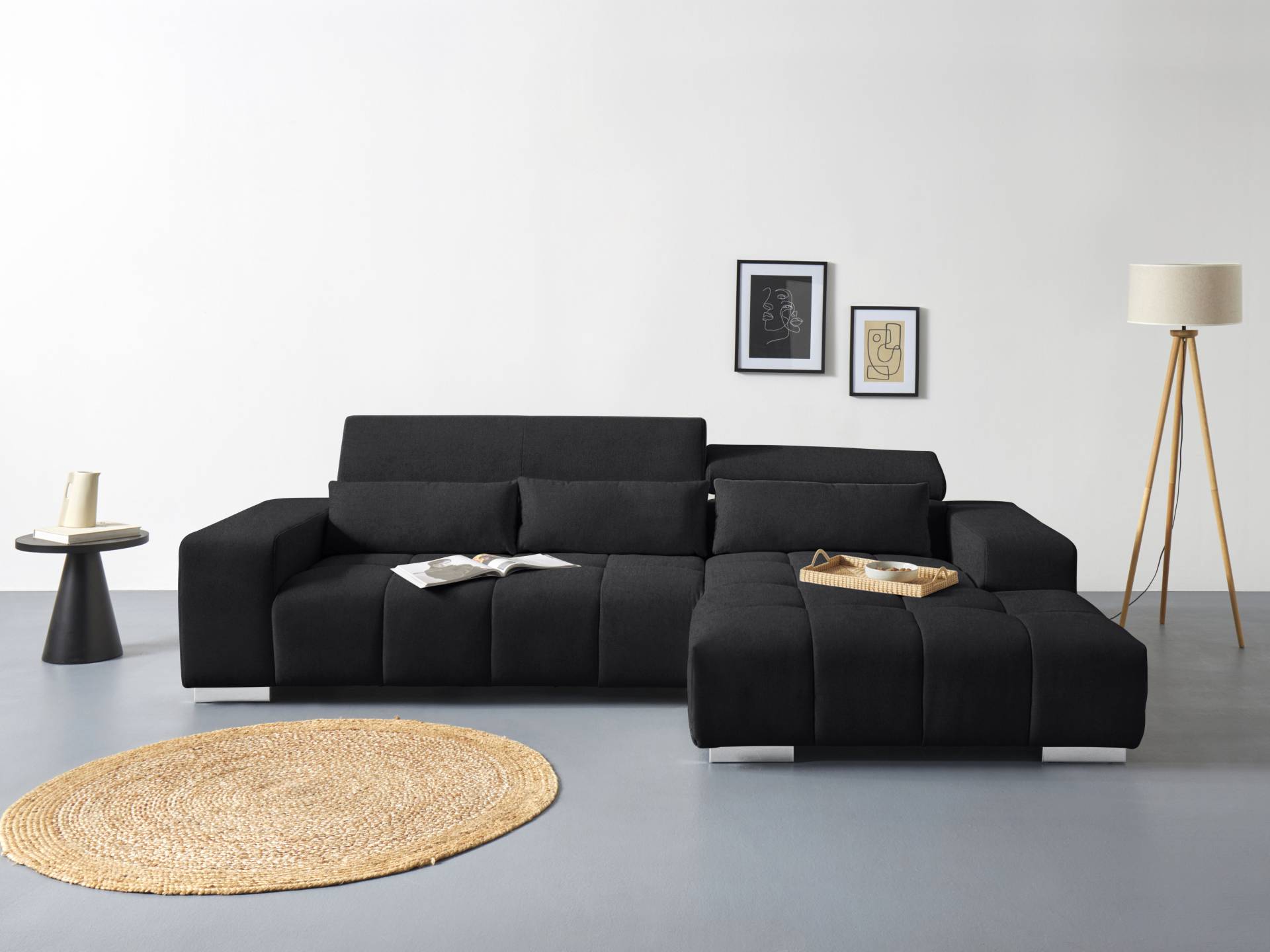 COTTA Ecksofa »Orion L-Form«, mit Recamiere, inkl. verstellbaren Kopfstützen und 3 Kissen COTTA Ecksofa »Orion L-Form«, mit Recamiere, inkl. verstellbaren Kopfstützen und 3 Kissen von COTTA