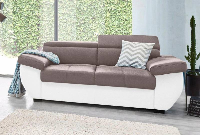 COTTA Polstergarnitur »Speedway«, (Set), Set: bestehend aus 2-Sitzer Sofa und Hocker, frei im Raum stellbar von COTTA