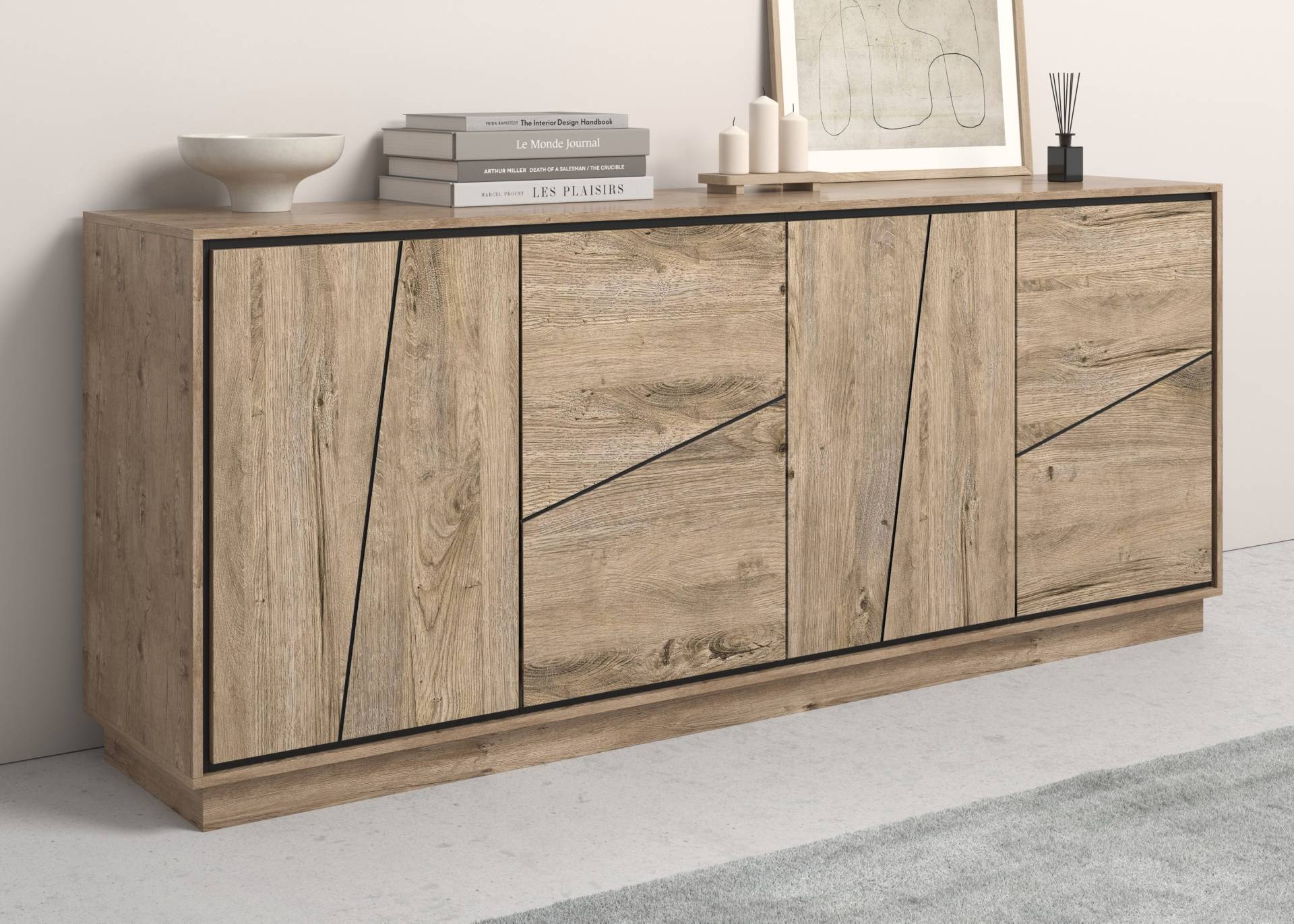 COTTA Sideboard »Accent«, Schwebeoptik durch Sockelfuss, Breite 204 cm von COTTA