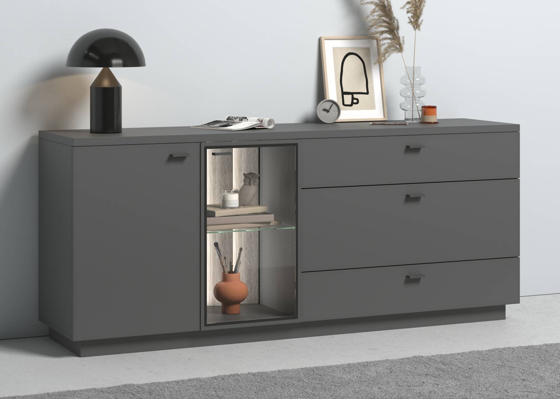 COTTA Sideboard »Norma«, Breite 192 cm, inkl. LED-Beleuchtung von COTTA