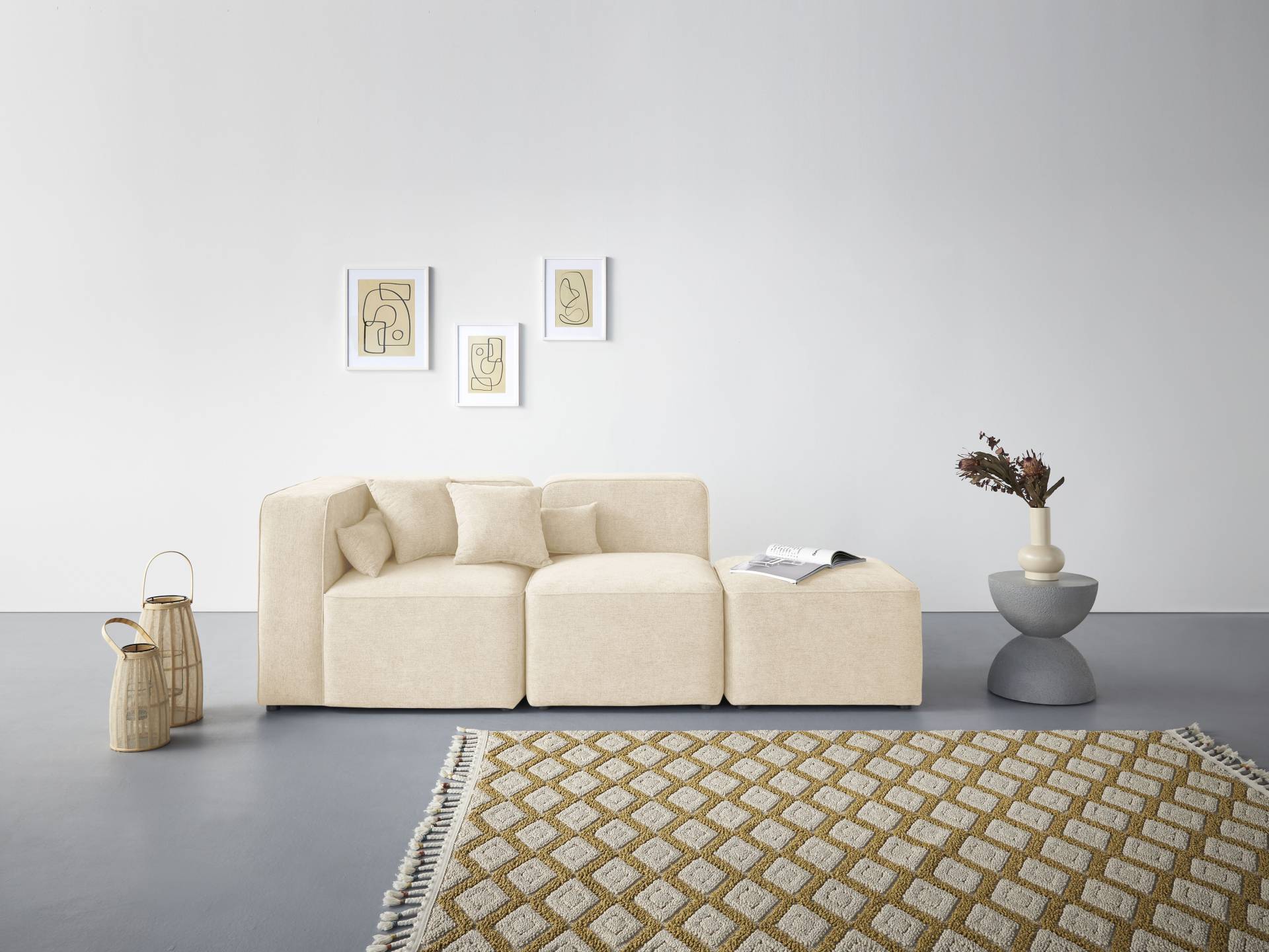 andas 3-Sitzer »Sundstrup«, Modulserie, individuelle Zusammenstellung andas 3-Sitzer »Sundstrup«, Modulserie, individuelle Zusammenstellung von andas